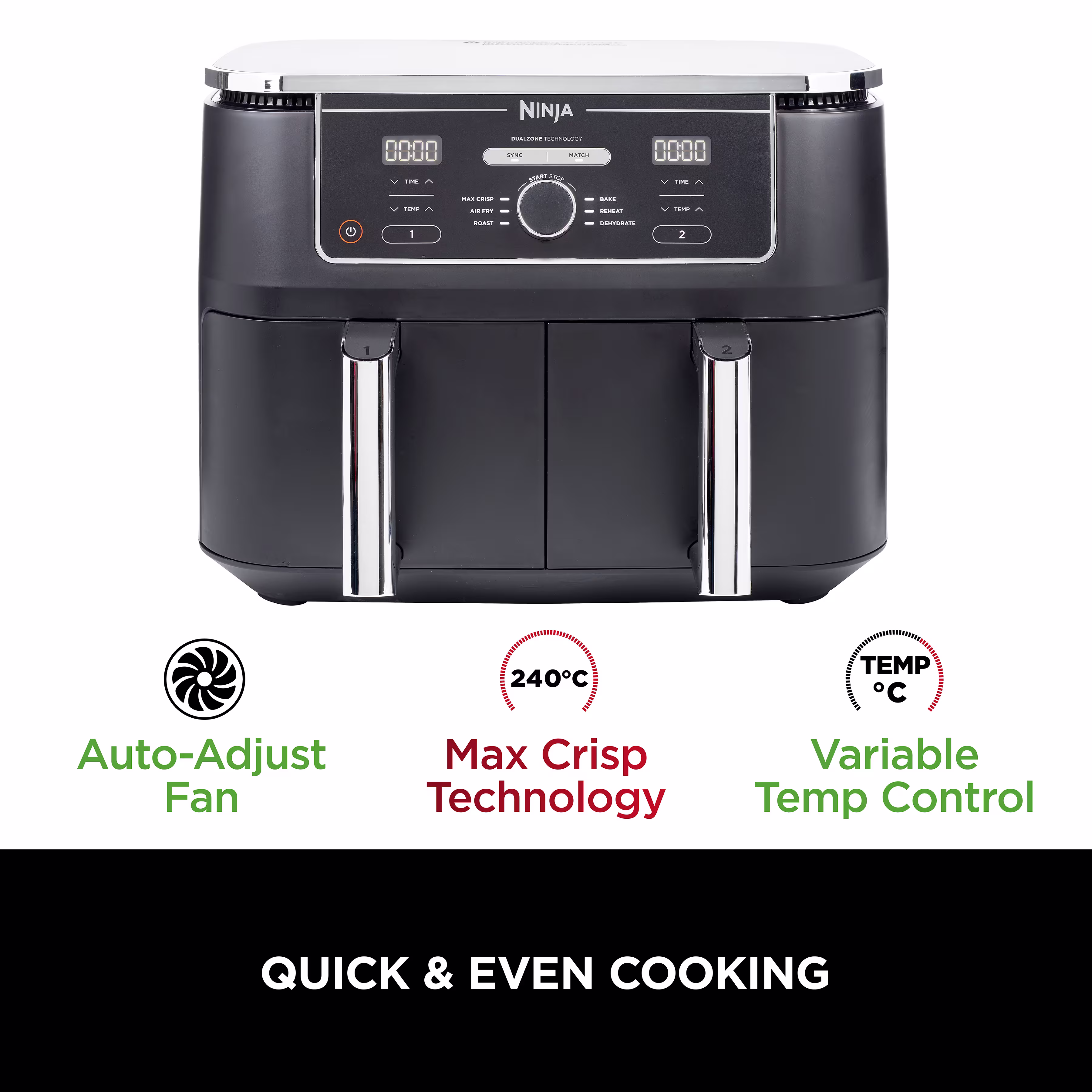Ninja Foodi MAX Dual Zone Air Fryer AF400UK