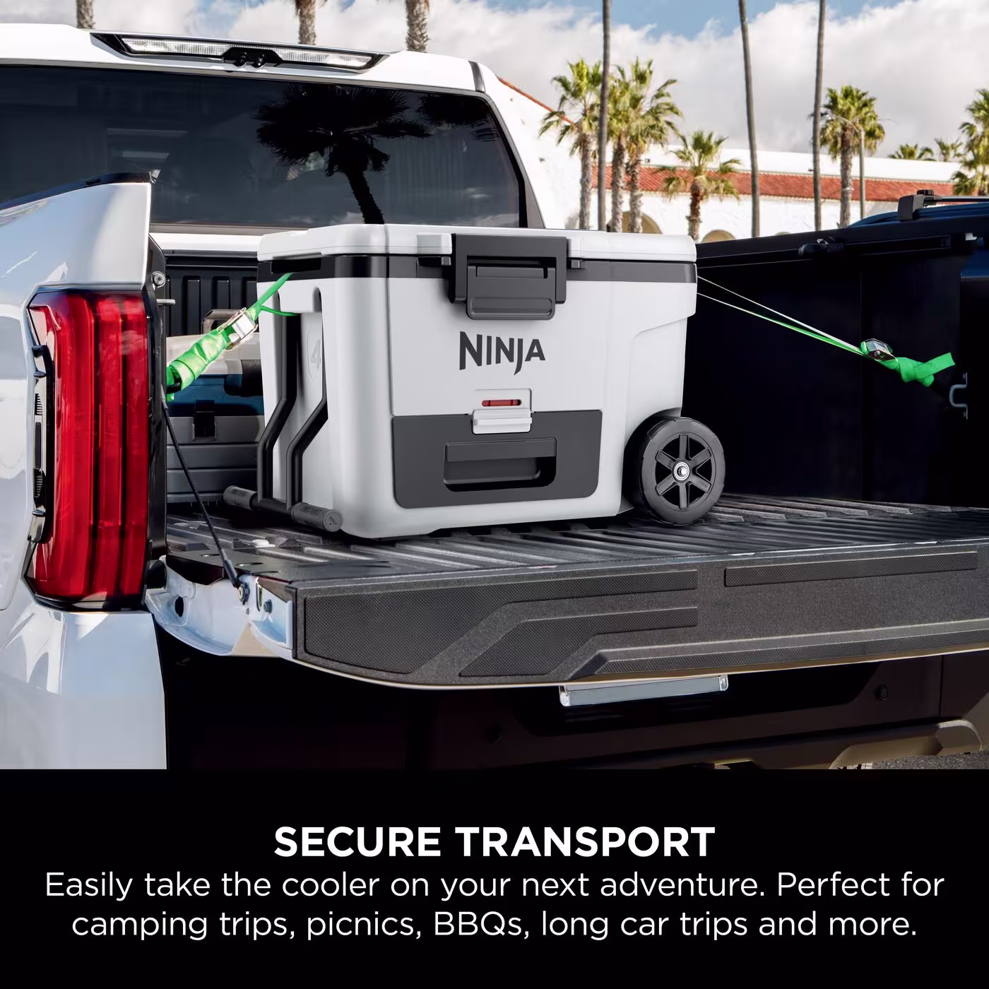 Ninja FrostVault 45QT/42L Wheeled Cooler with Dry Zone, Cloud White FB245UKWH