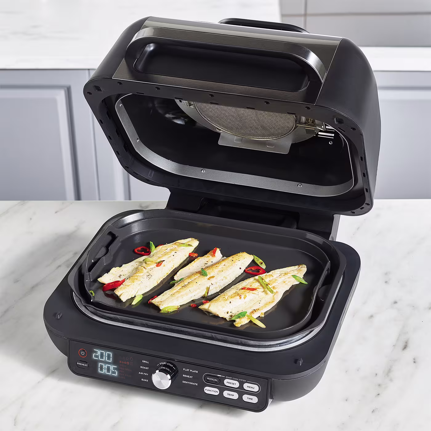 Ninja Foodi MAX Pro Health Grill and Steak Knives Bundle - AG651STEAK