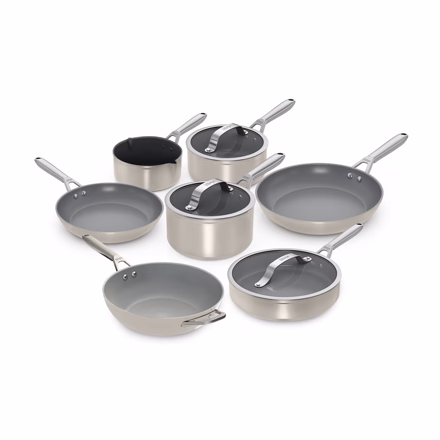 Ninja Ceramic Pro Stone Cookware Bundle - 7 Piece Set