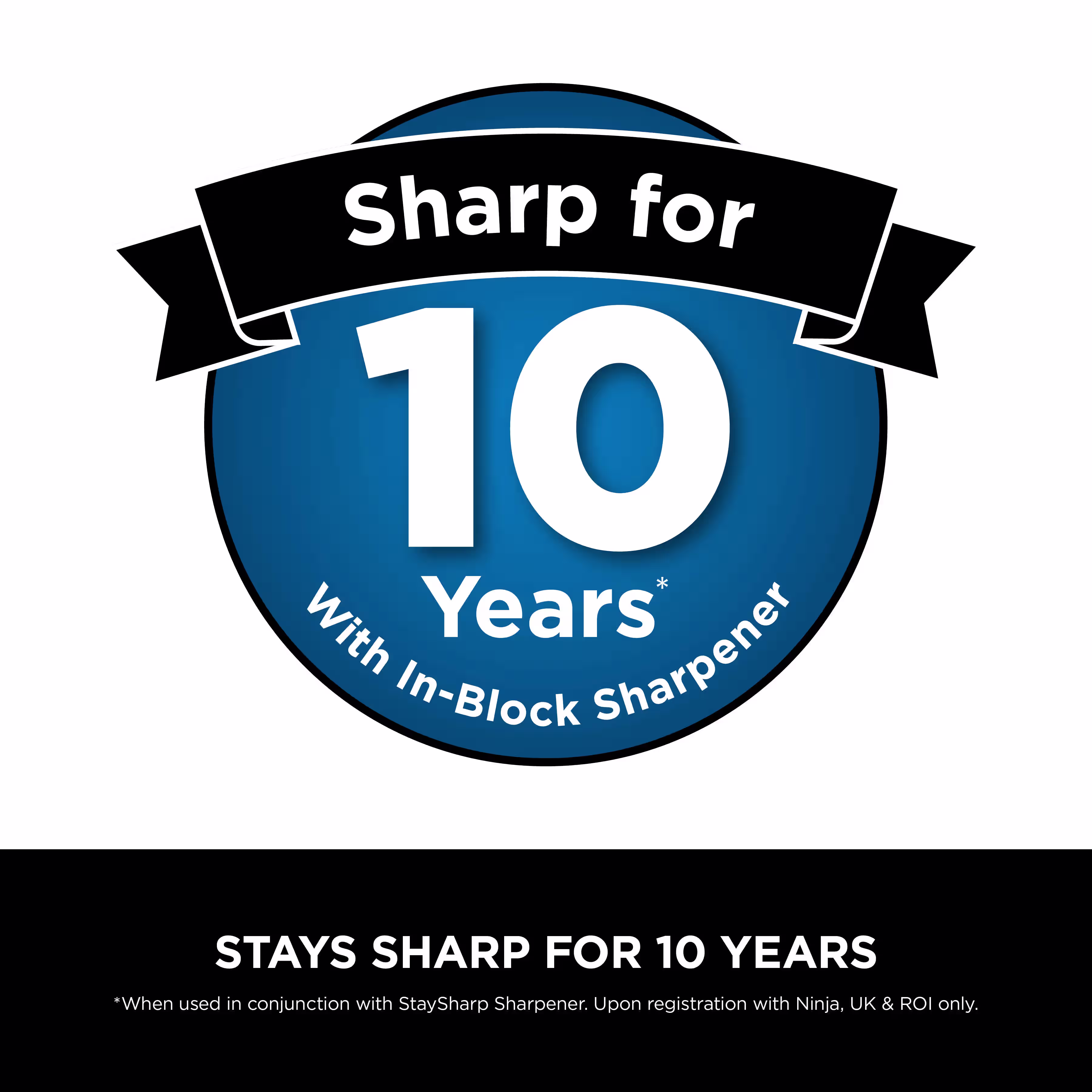 Ninja StaySharp 14-Piece Stainless Knife Set, Wood Block & Built-In Sharpener K62014EUUK