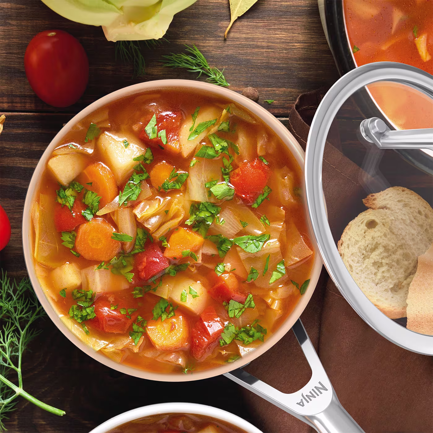 Ninja Extended Life Ceramic 3-Piece Saucepan Set CW93000UK