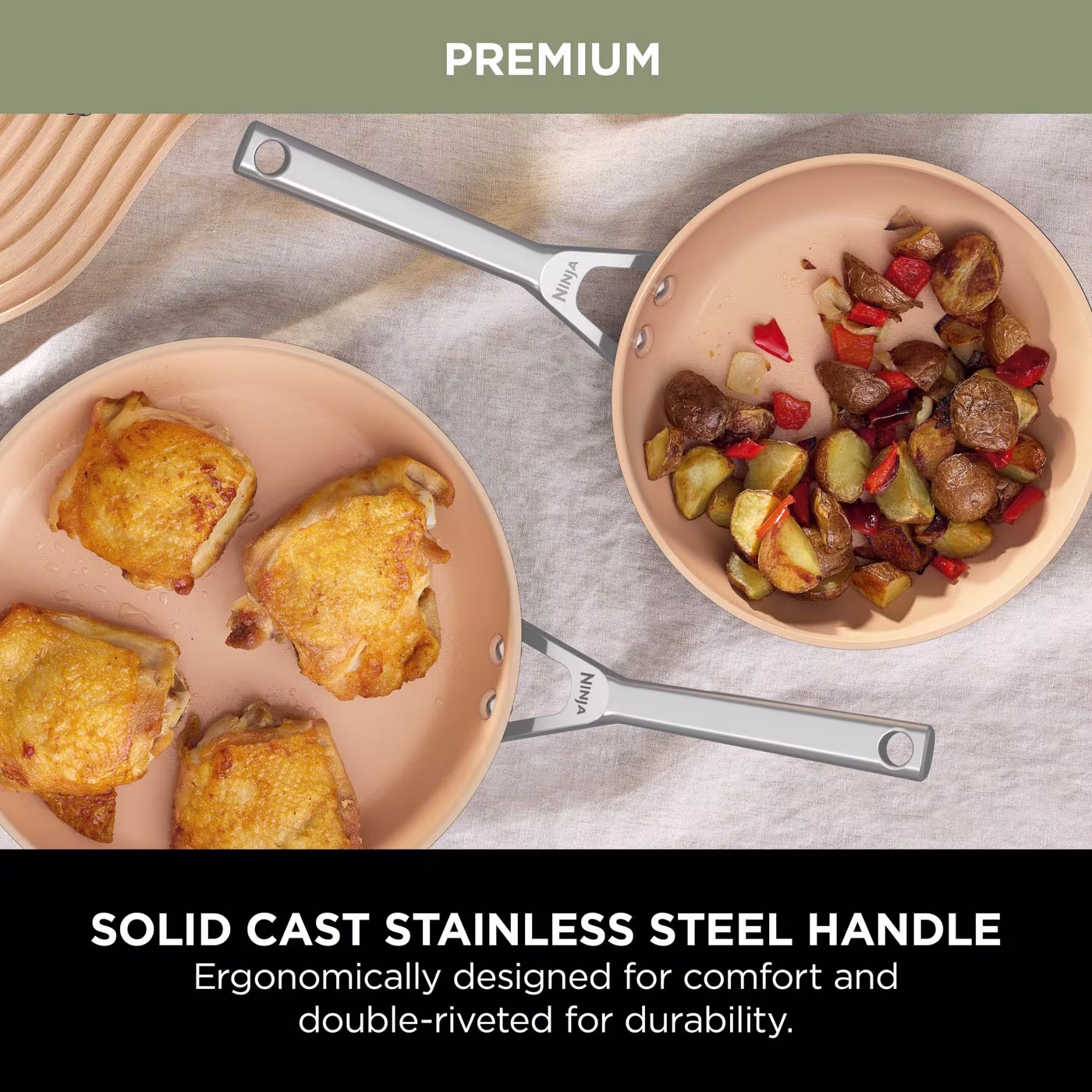 Ninja Extended Life Ceramic 26cm Sauté Pan CW90126UK