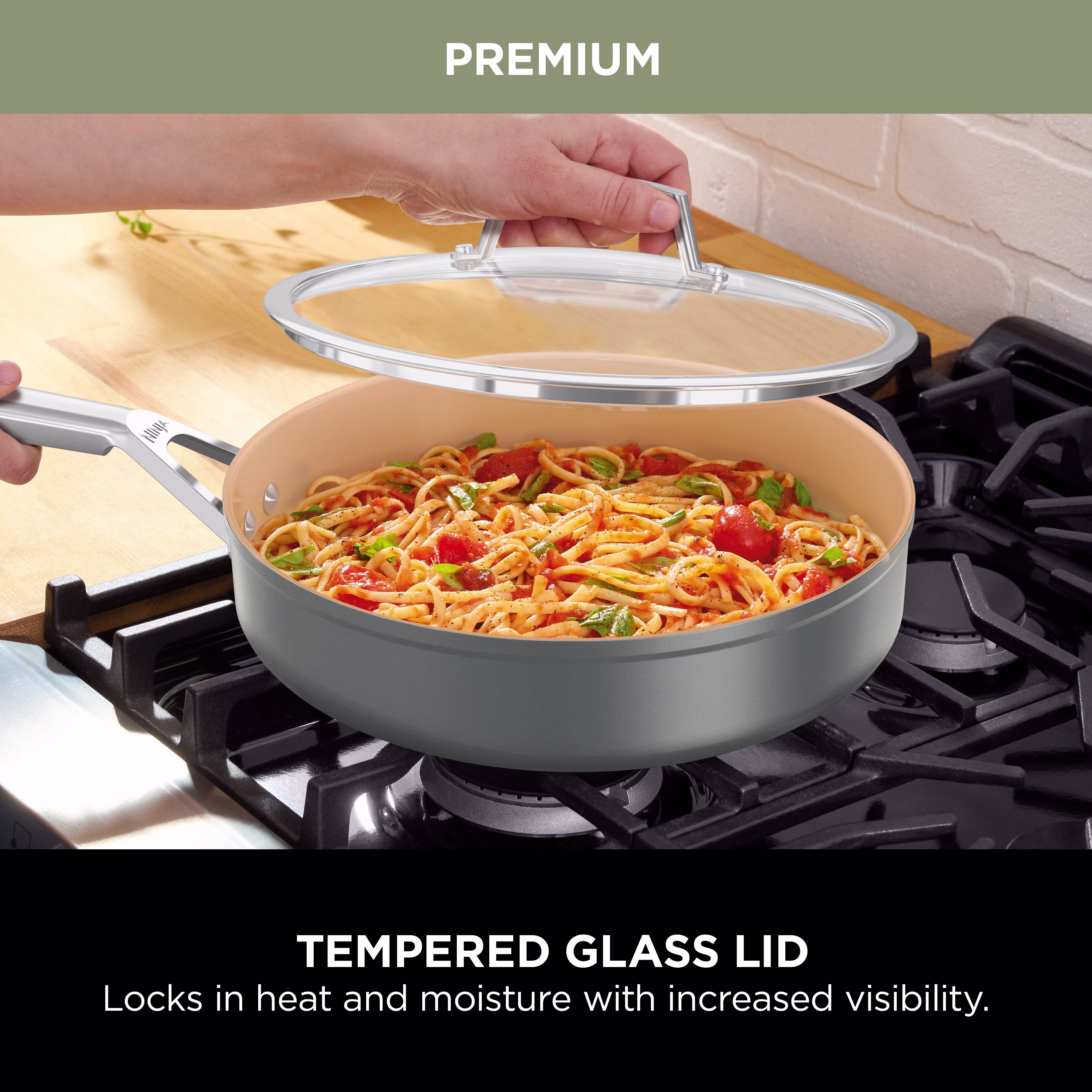 Ninja Extended Life Ceramic 5-Piece Frying Pan & Saucepan Set - CW95000EUUKDB