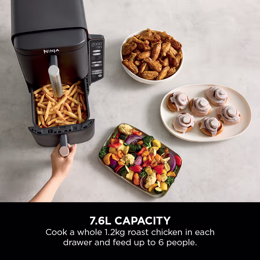 Ninja Double Stack 2-Drawer Air Fryer 7.6L – SL300UK