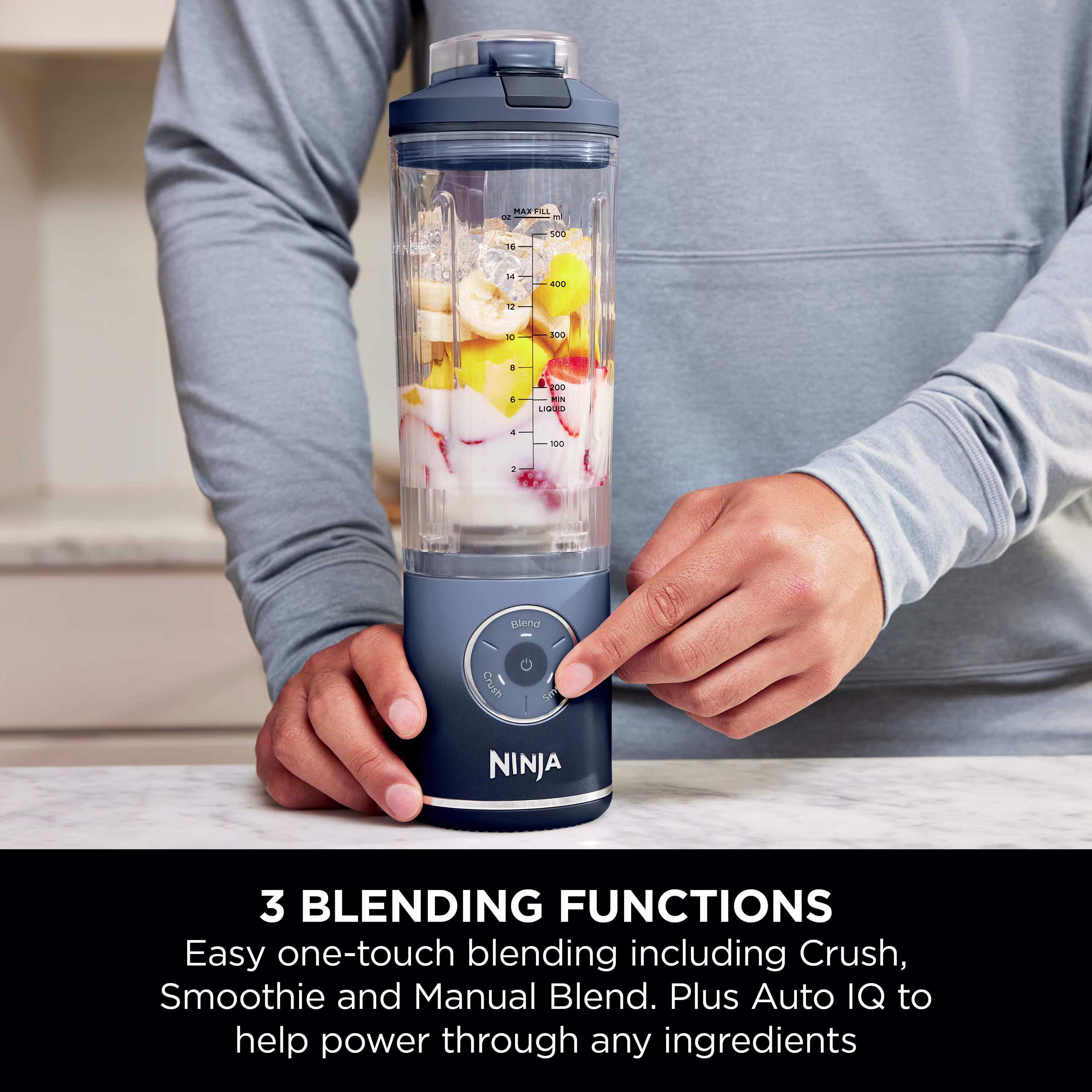 Ninja Blast Max Portable Blender - Navy BC251UKNV