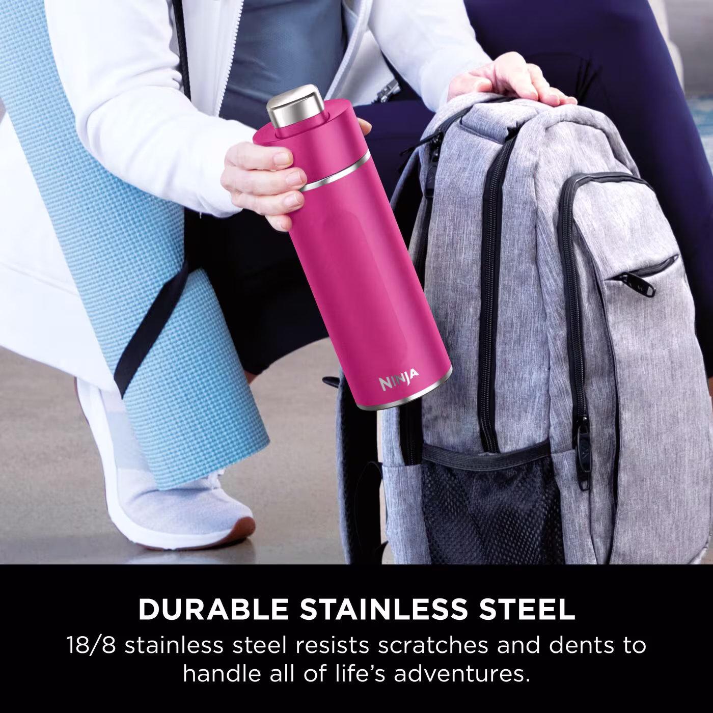 Ninja Thirsti 530 ml Travel Bottle – Hot Pink DW1801EUUKBP