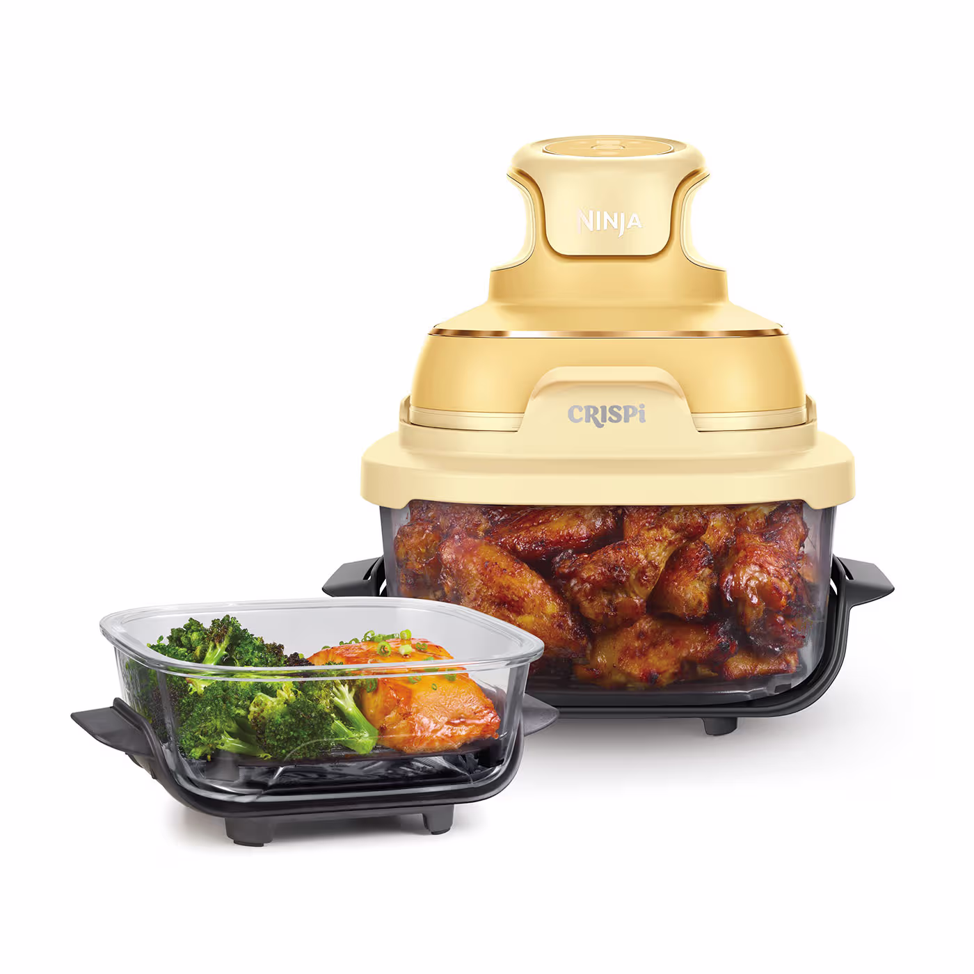 Ninja CRISPi 4-in-1 Portable Glass Air Fryer - Ginger Snap FN101UKGD