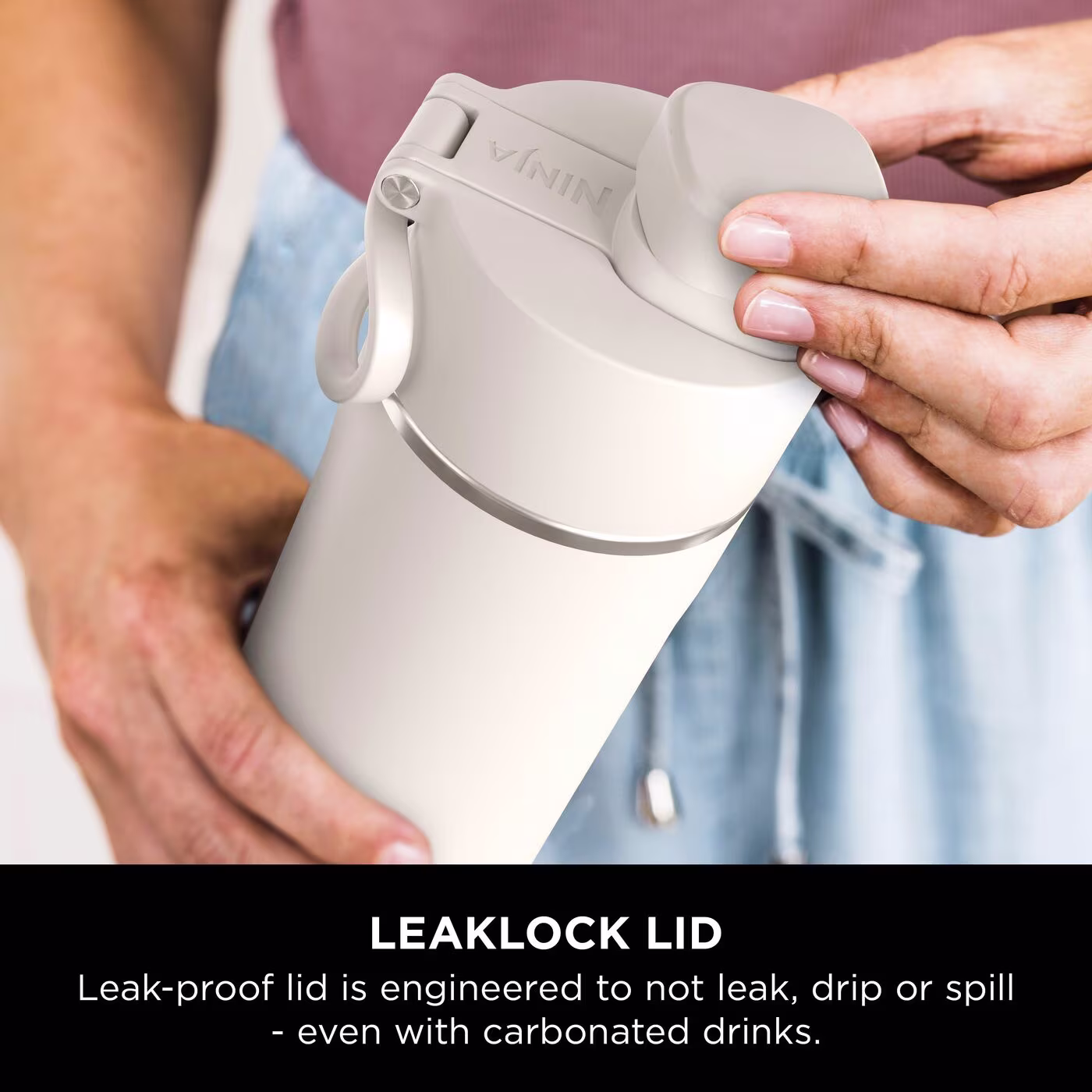 Ninja Thirsti 530 ml Travel Bottle – Sandstone DW1801EUUKST