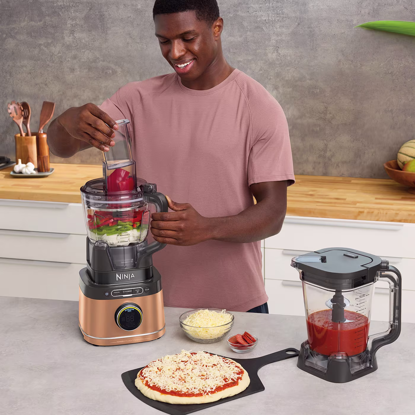 Ninja Deluxe Black & Copper Detect Power Blender & Processor Pro TB401UKDBCP