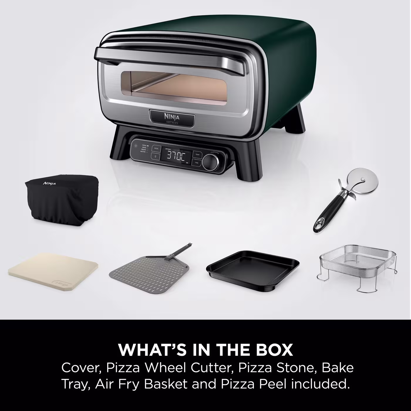 Ninja Artisan Electric Outdoor Pizza Oven & Air Fryer – British Racing Green MO201UKDB