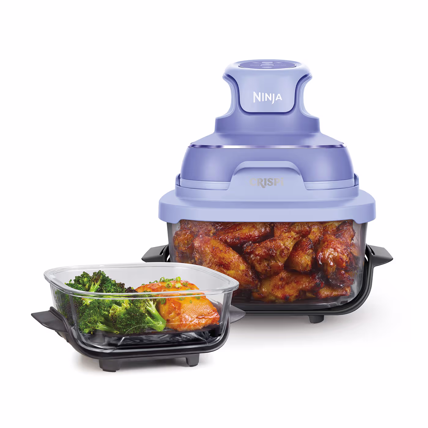 Ninja CRISPi 4-in-1 Portable Glass Air Fryer - Frosted Lilac FN101UKPR