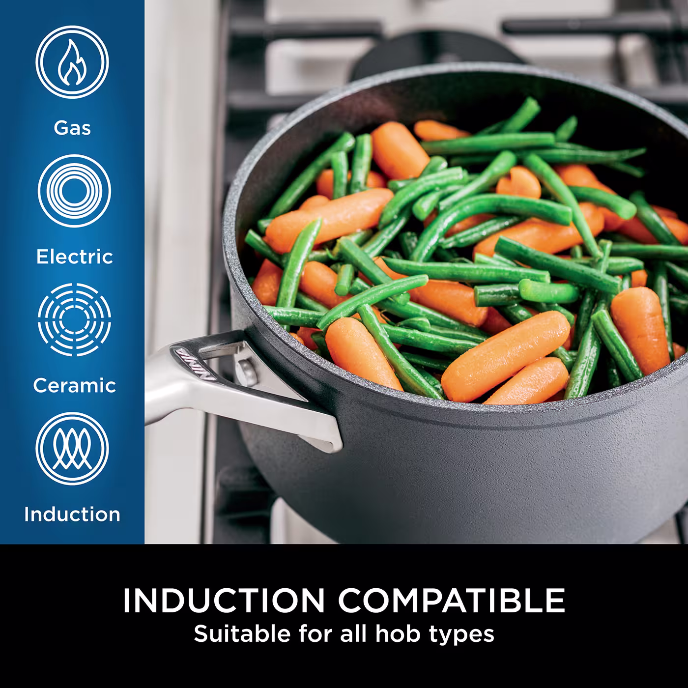 Ninja ZEROSTICK Stackable 2-Piece Frying Pan Set (20cm/26cm) – C52000UK