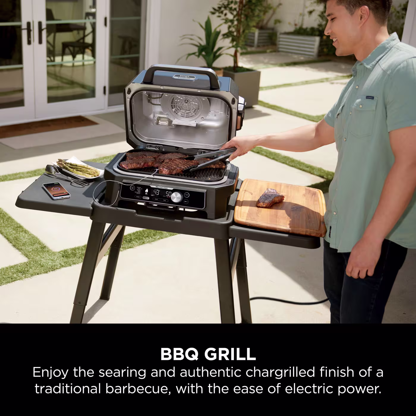 Ninja Woodfire Pro Connect XL Electric BBQ Grill & Smoker
