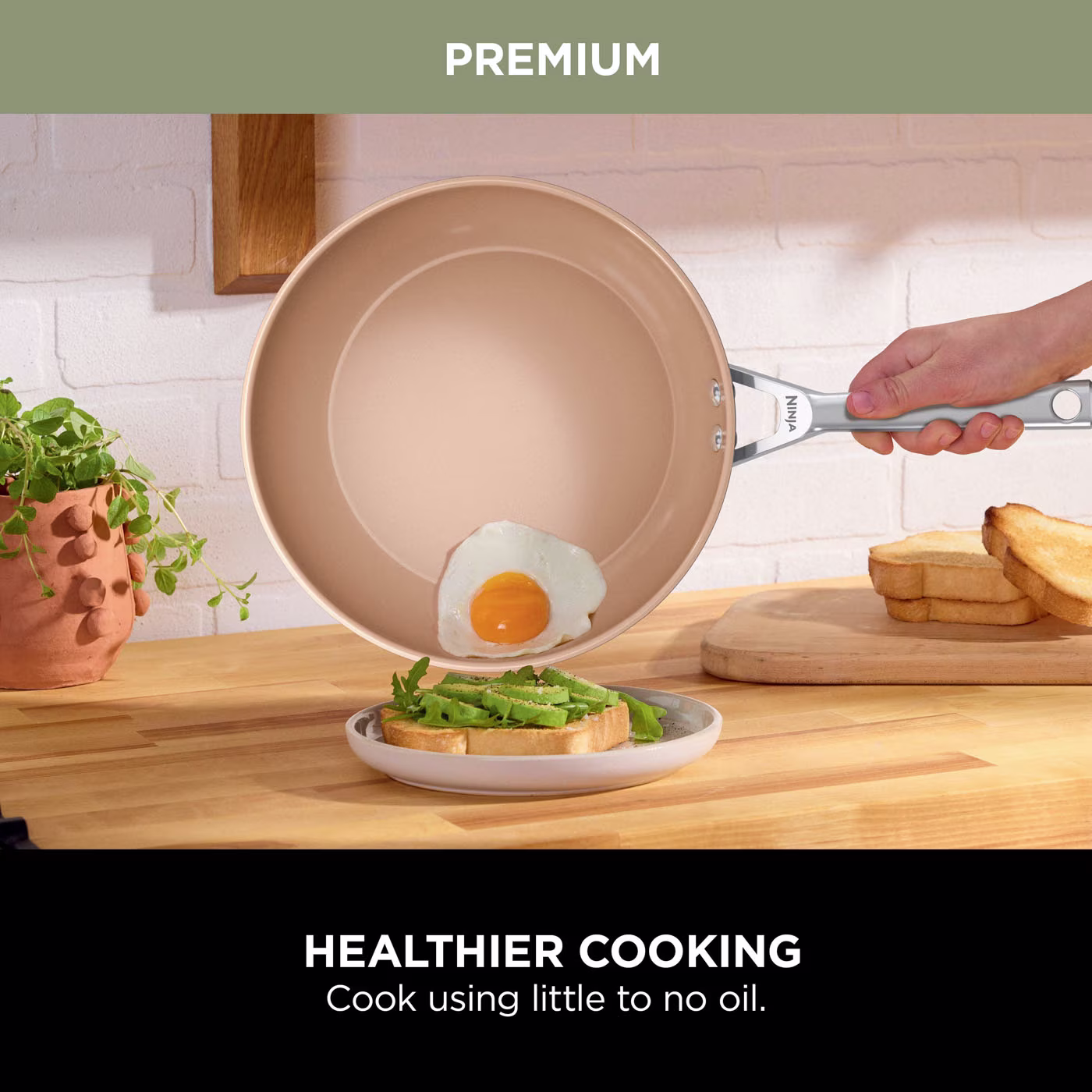 Ninja Extended Life Ceramic 28cm Wok CW90928UK