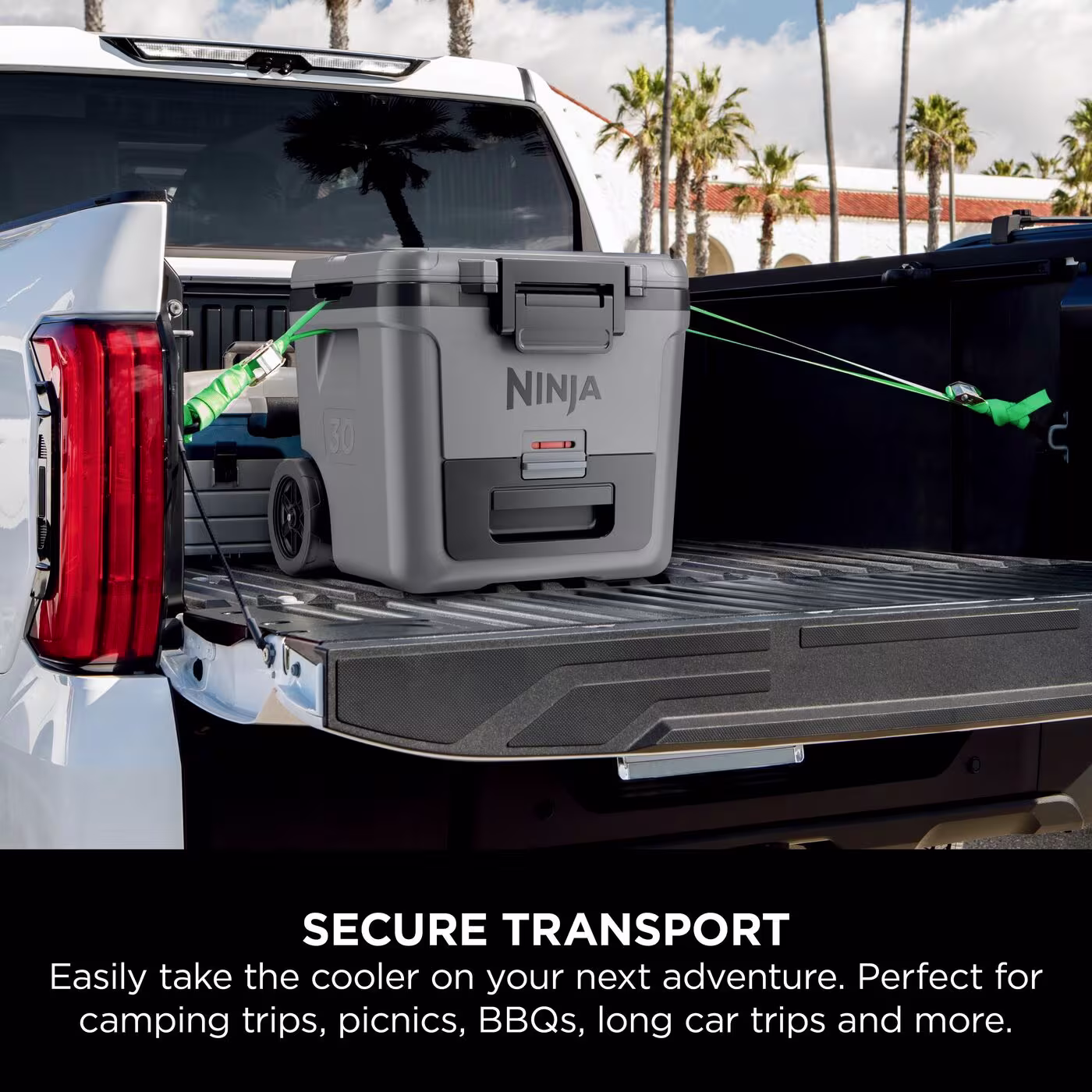 Ninja FrostVault 30QT/28L Wheeled Cooler with Dry Zone, Slate Grey FB230UKGY