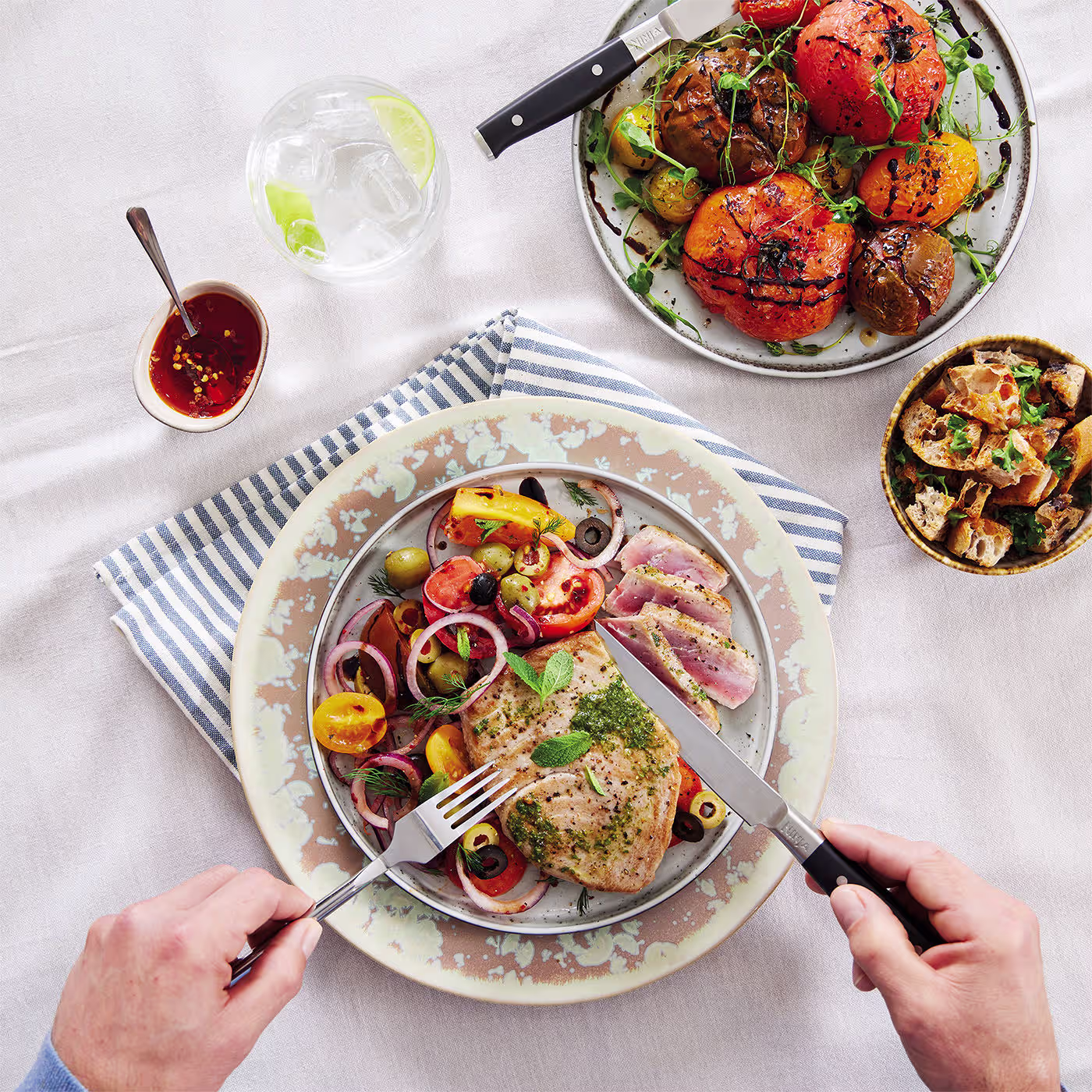 Ninja Foodi Health Grill and Steak Knives Bundle - AG551STEAK