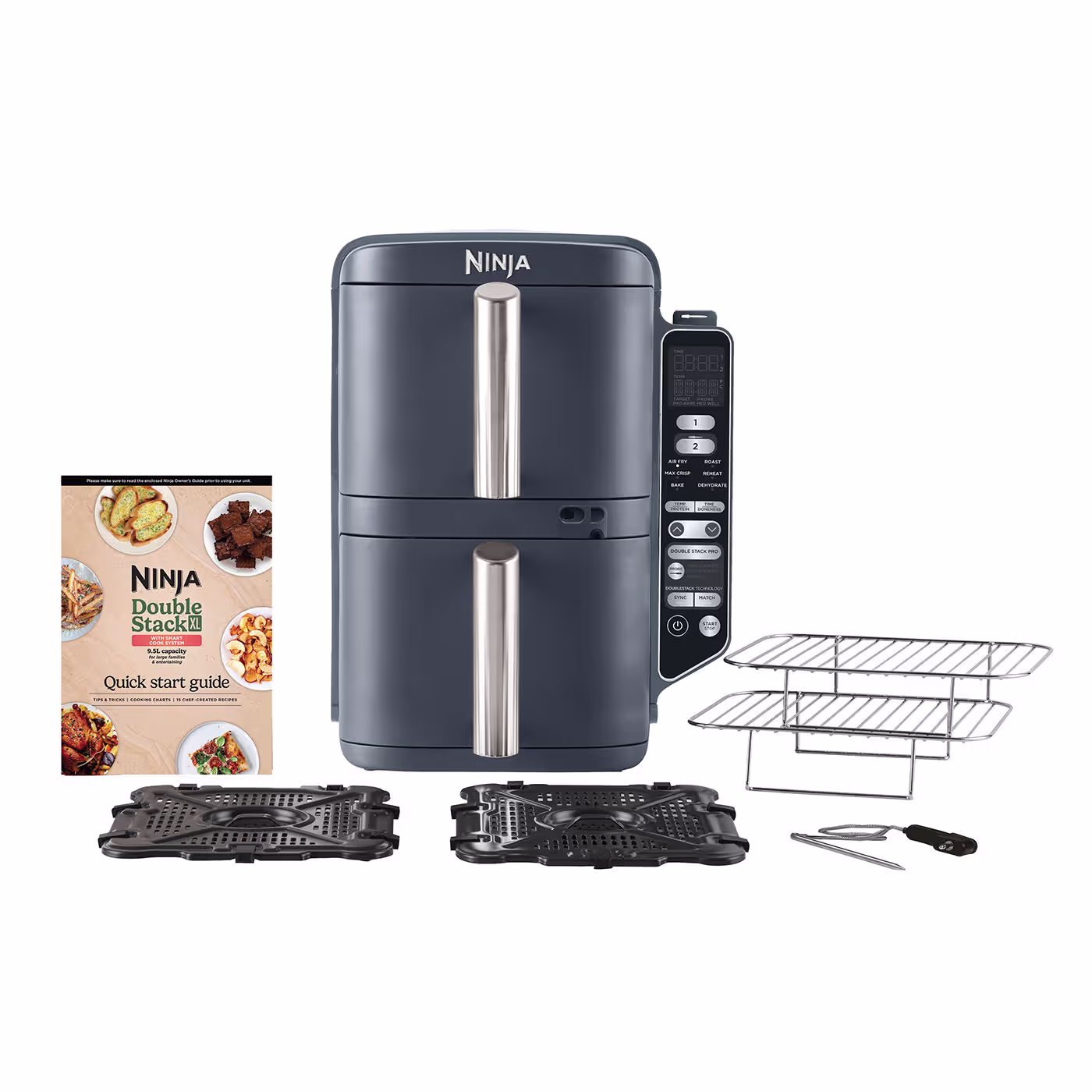 Ninja Double Stack XL 2-Level Air Fryer with Smart Cook System 9.5L Cyber Space SL451UKCYD