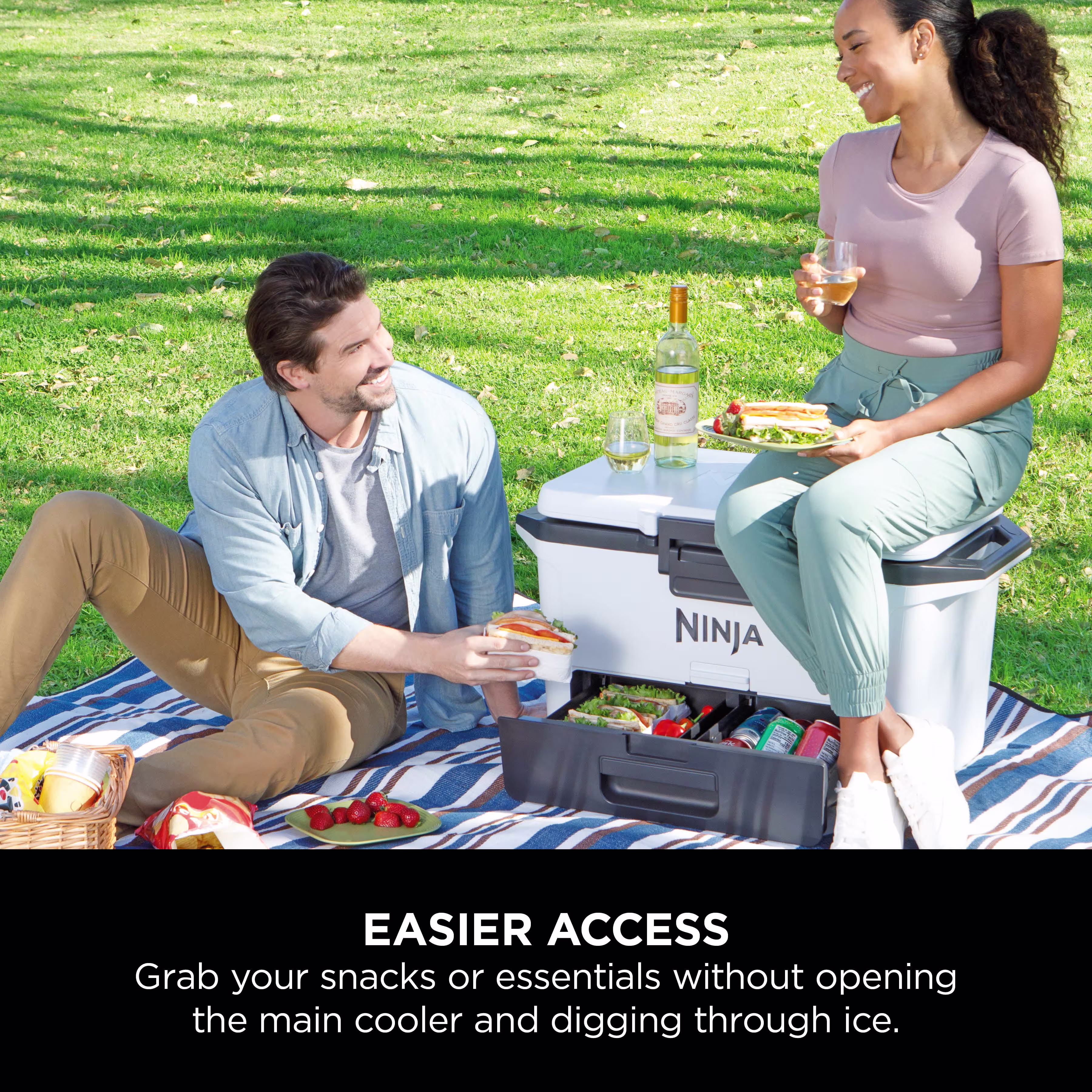 Ninja FrostVault 50QT/47L Hard Cooler - Cloud White FB151UKWH