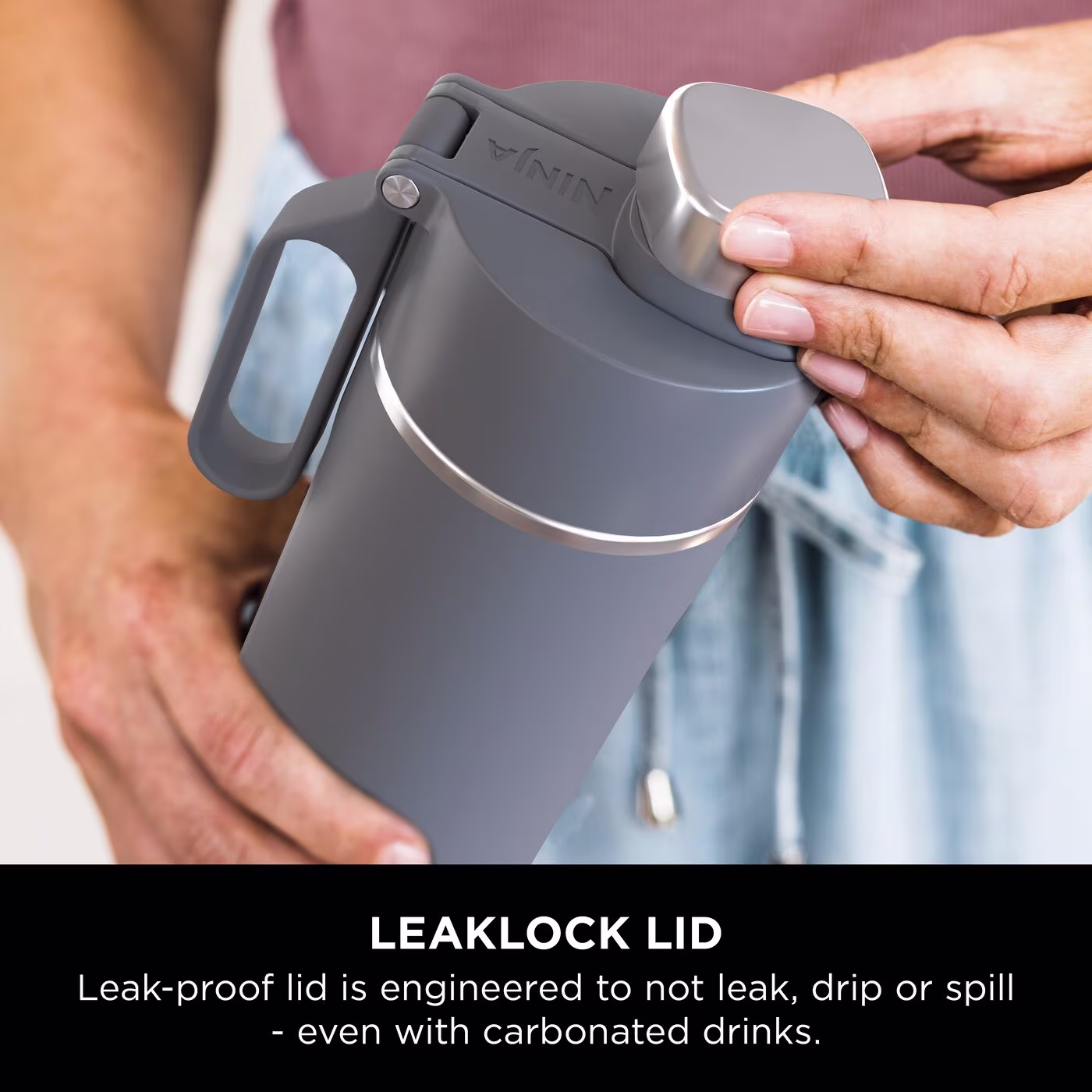 Ninja Thirsti 700 ml Travel Bottle – Grey DW2401EUUKGY