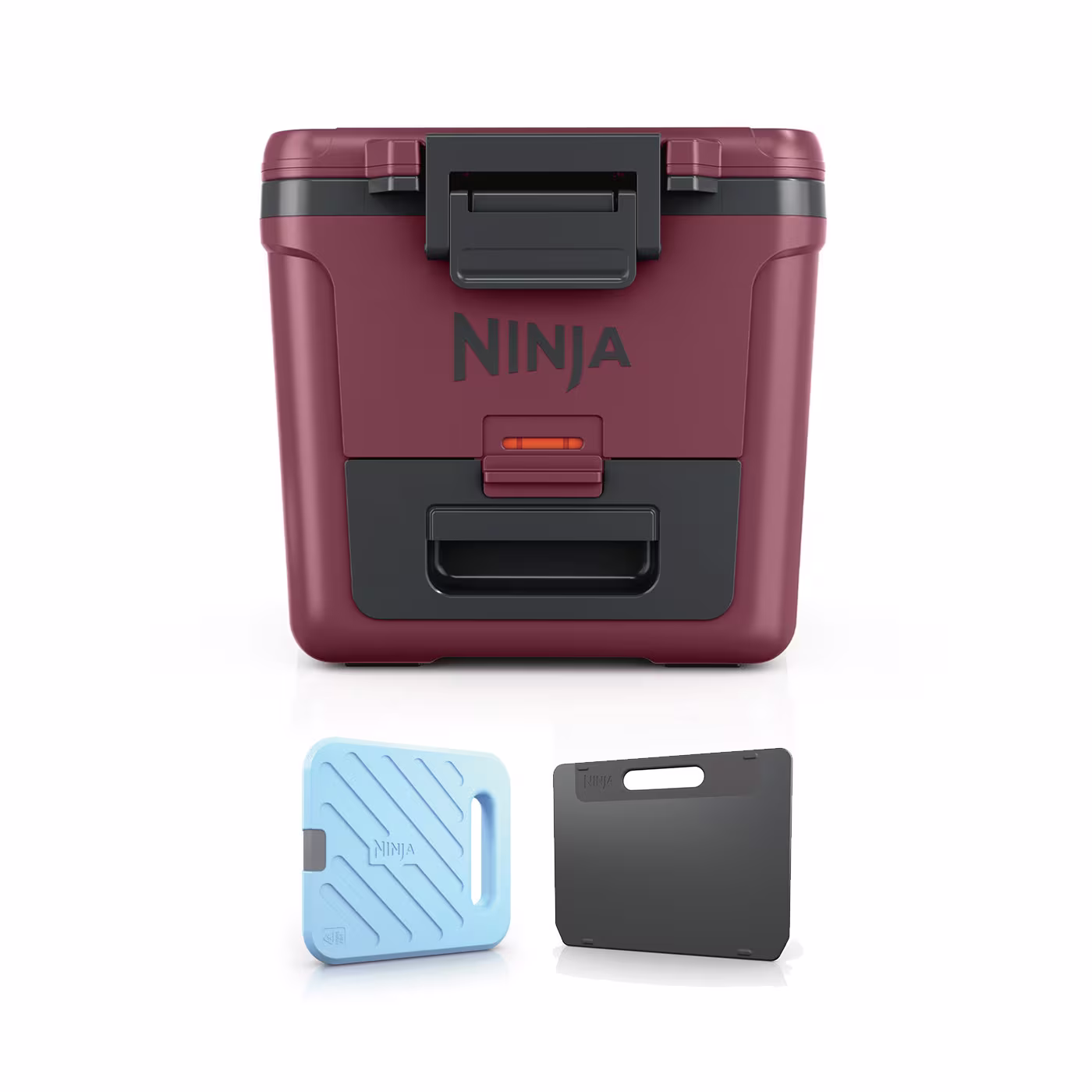 Ninja FrostVault 30QT/28L Wheeled Cooler with Dry Zone, Canyon Red FB230UKMR