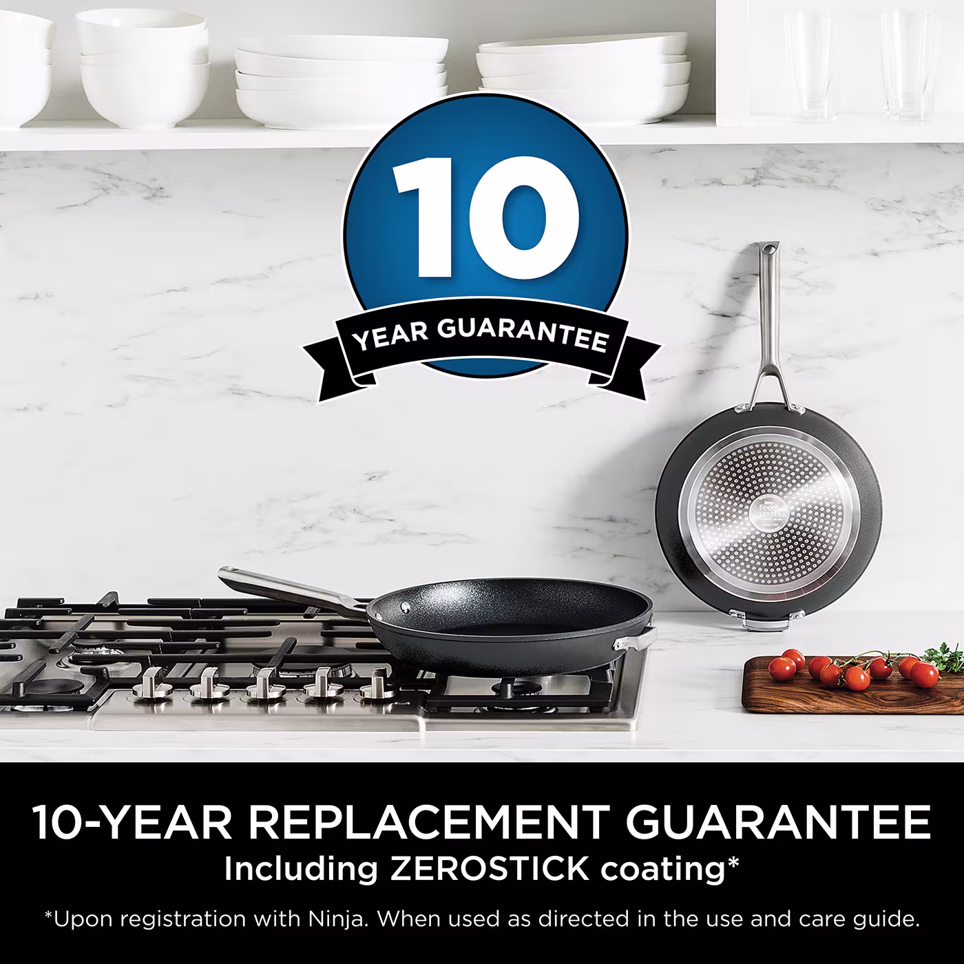 Ninja ZEROSTICK Stackable 2-Piece Frying Pan Set (20cm/26cm) – C52000UK