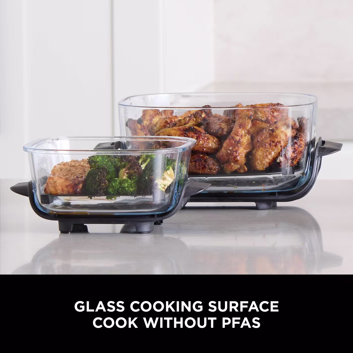 Ninja CRISPi 4-in-1 Portable Glass Air Fryer - Sage Green - Family Set