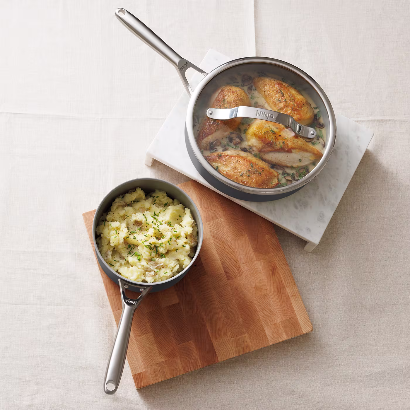 Ninja ZEROSTICK Ceramic Pro 26cm Sauté Pan – Black CW30126UK