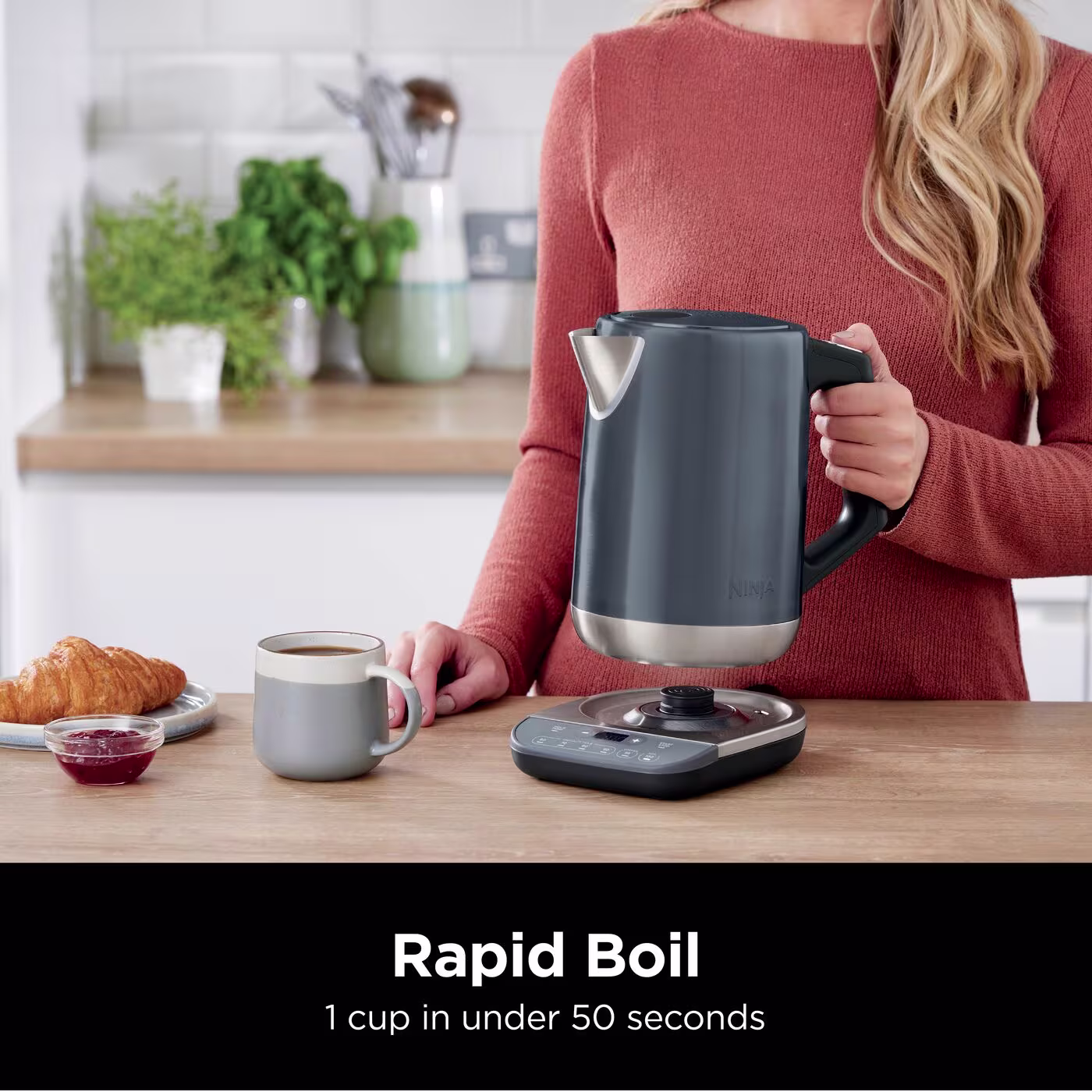 Ninja Cyber Space Perfect Temperature Kettle, Rapid Boil – KT201UKCYD