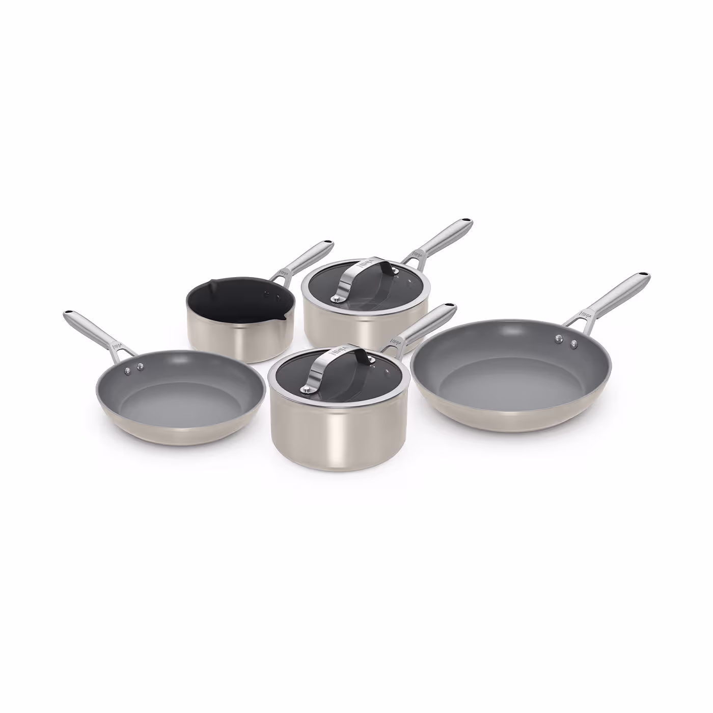 Ninja Ceramic Pro 5-Piece Pan Set – Stone