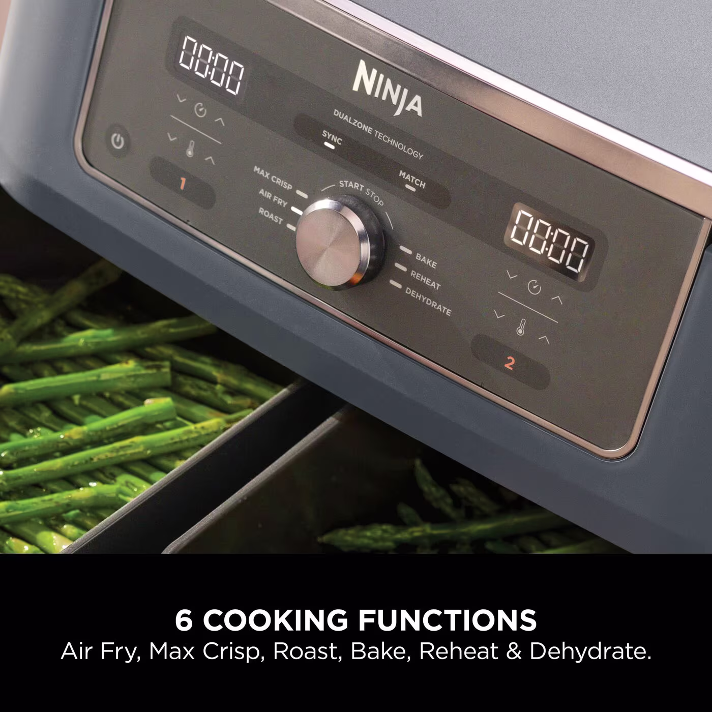 Ninja MAX 6-in-1 Dual Zone Air Fryer 9.5L – Cyber Space DZ400UKCYD