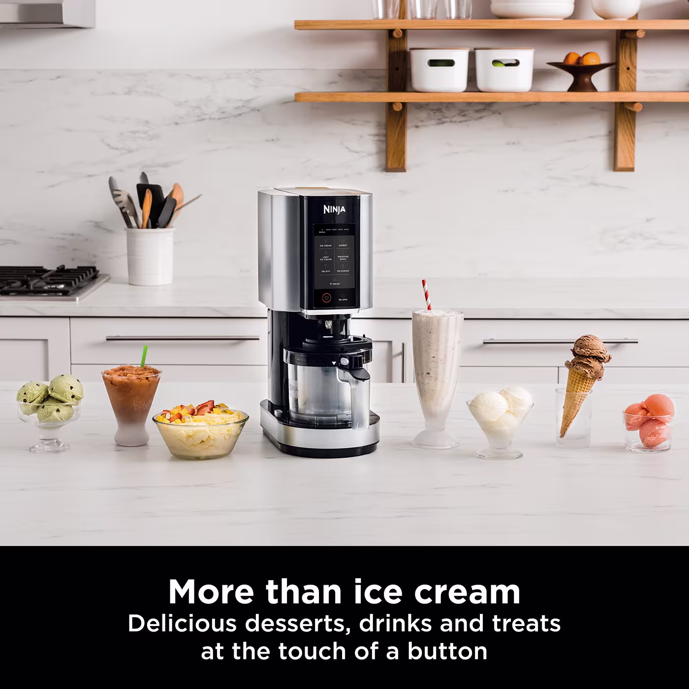 Ninja CREAMi Ice Cream & Frozen Dessert Maker - Orange Mango NC300UKAO