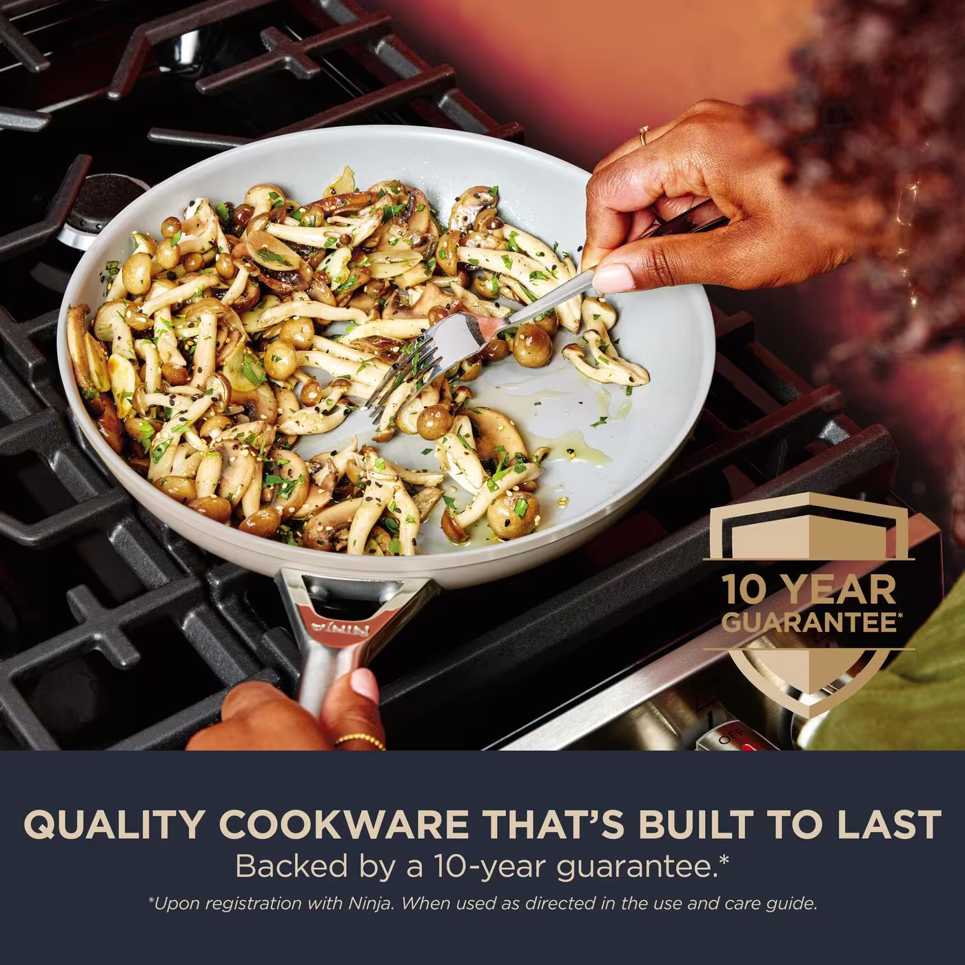 Ninja Ceramic Pro 28cm Wok – Stone