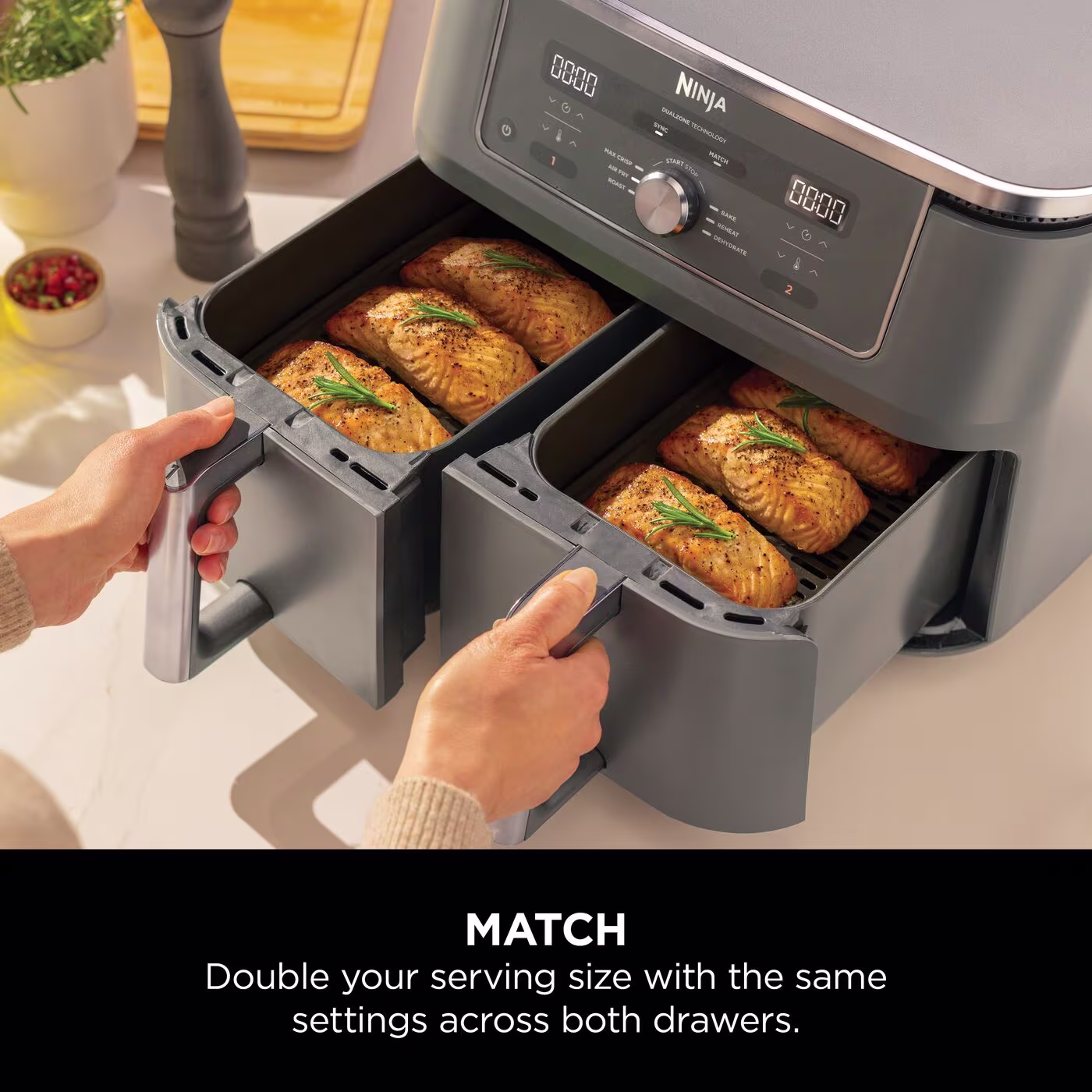 Ninja MAX 6-in-1 Dual Zone Air Fryer 9.5L DZ400UK