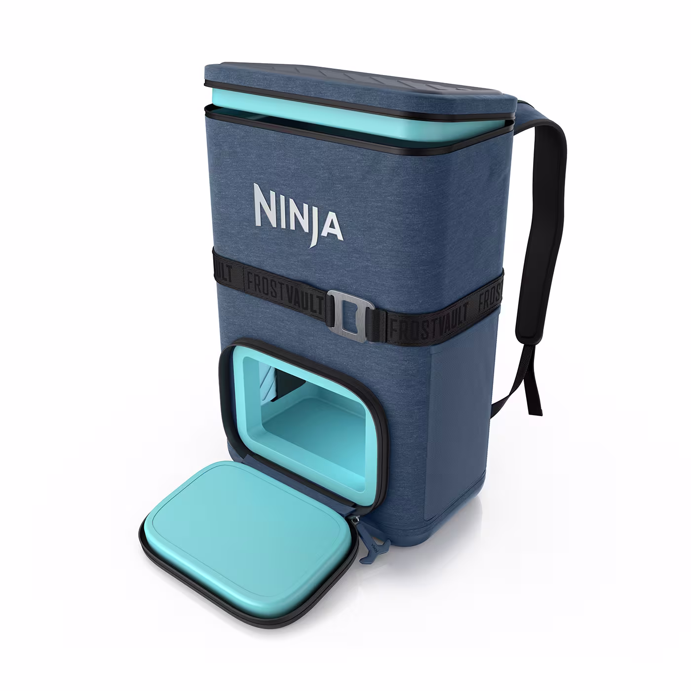 Ninja FrostVault Go 17 litre 24-Can Backpack Soft Cooler - Lakeshore Blue