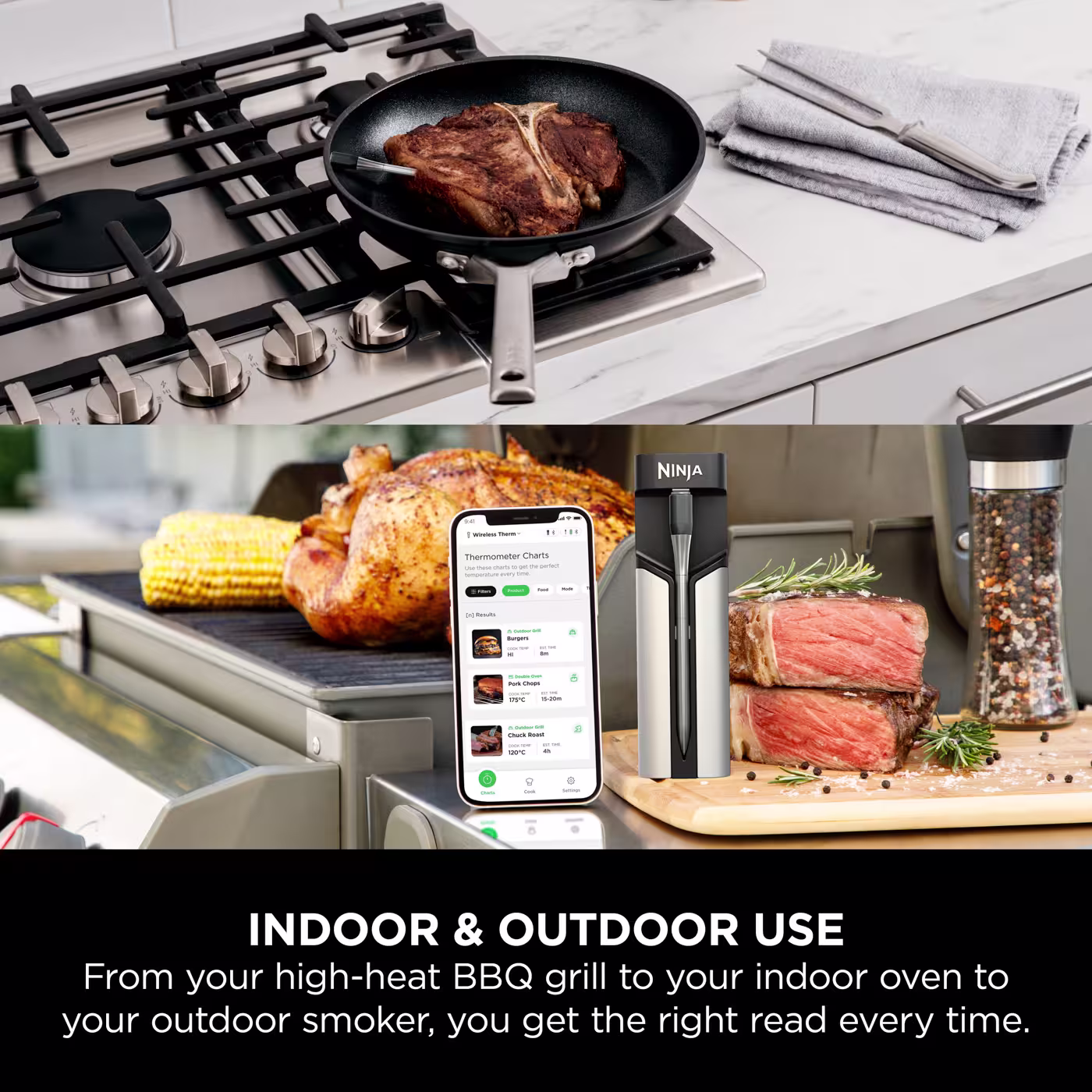 Ninja Outdoor Oven & Thermometer bundle