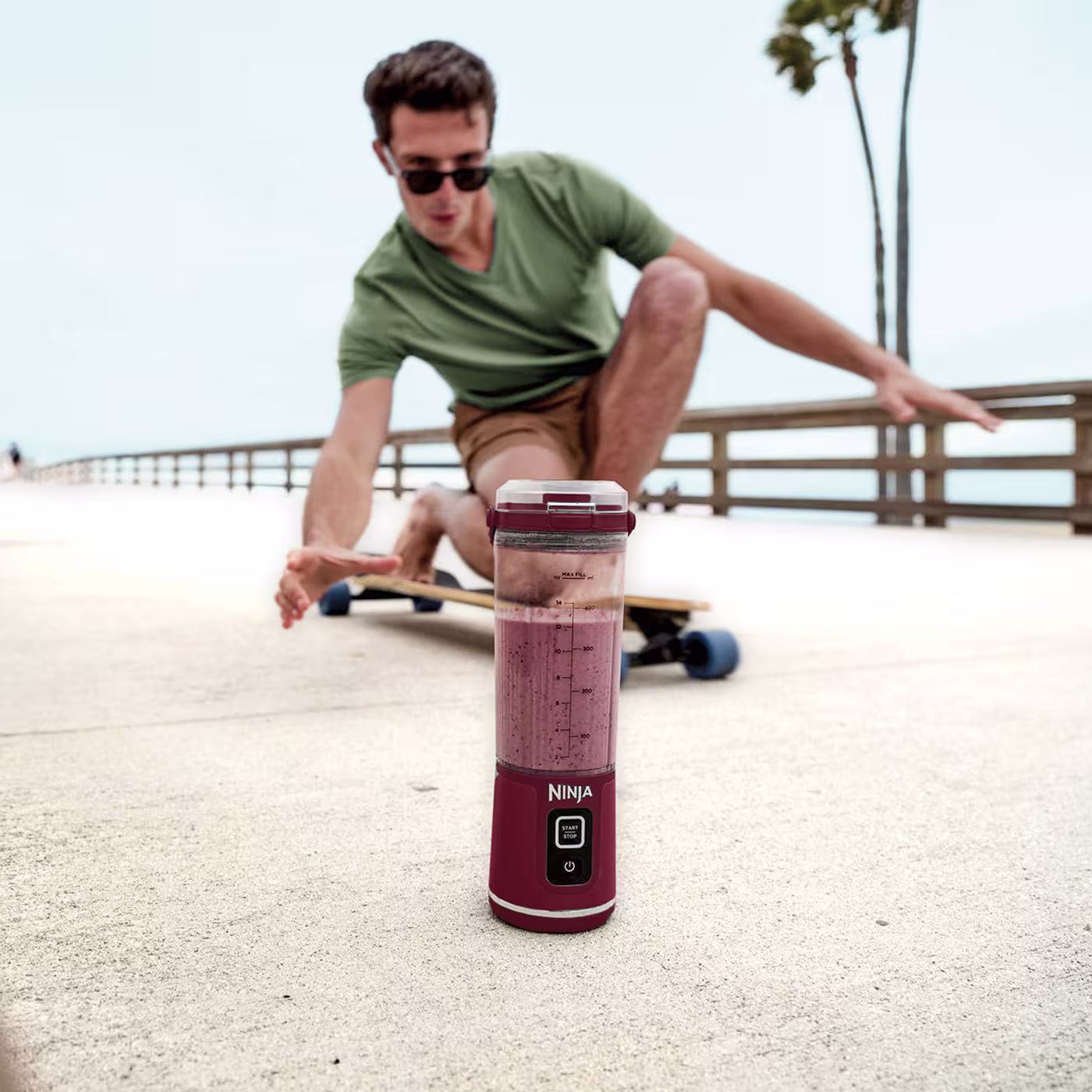 Ninja Blast Cordless Portable Blender – Cranberry [BC151UKCR]