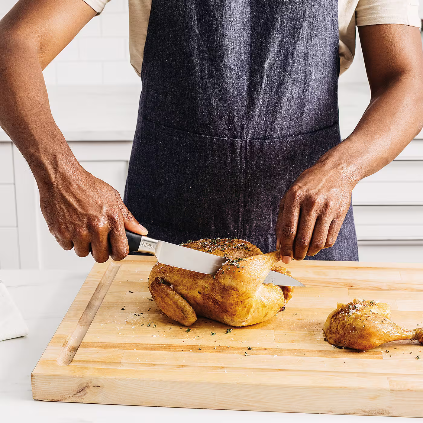 Ninja Foodi StaySharp Knife Block with Integrated Sharpener 6-Piece Set [K32006UK]