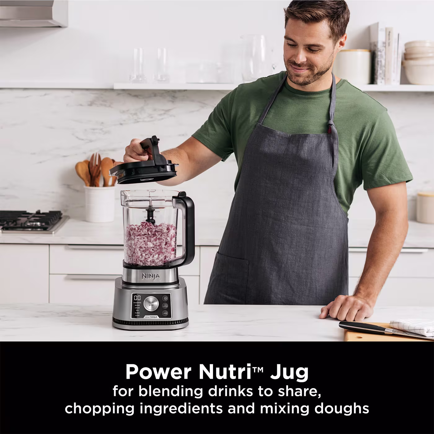 Ninja Foodi Power Nutri Blender 3-in-1 with Smart Torque & Auto-iQ 1200W - CB350UK