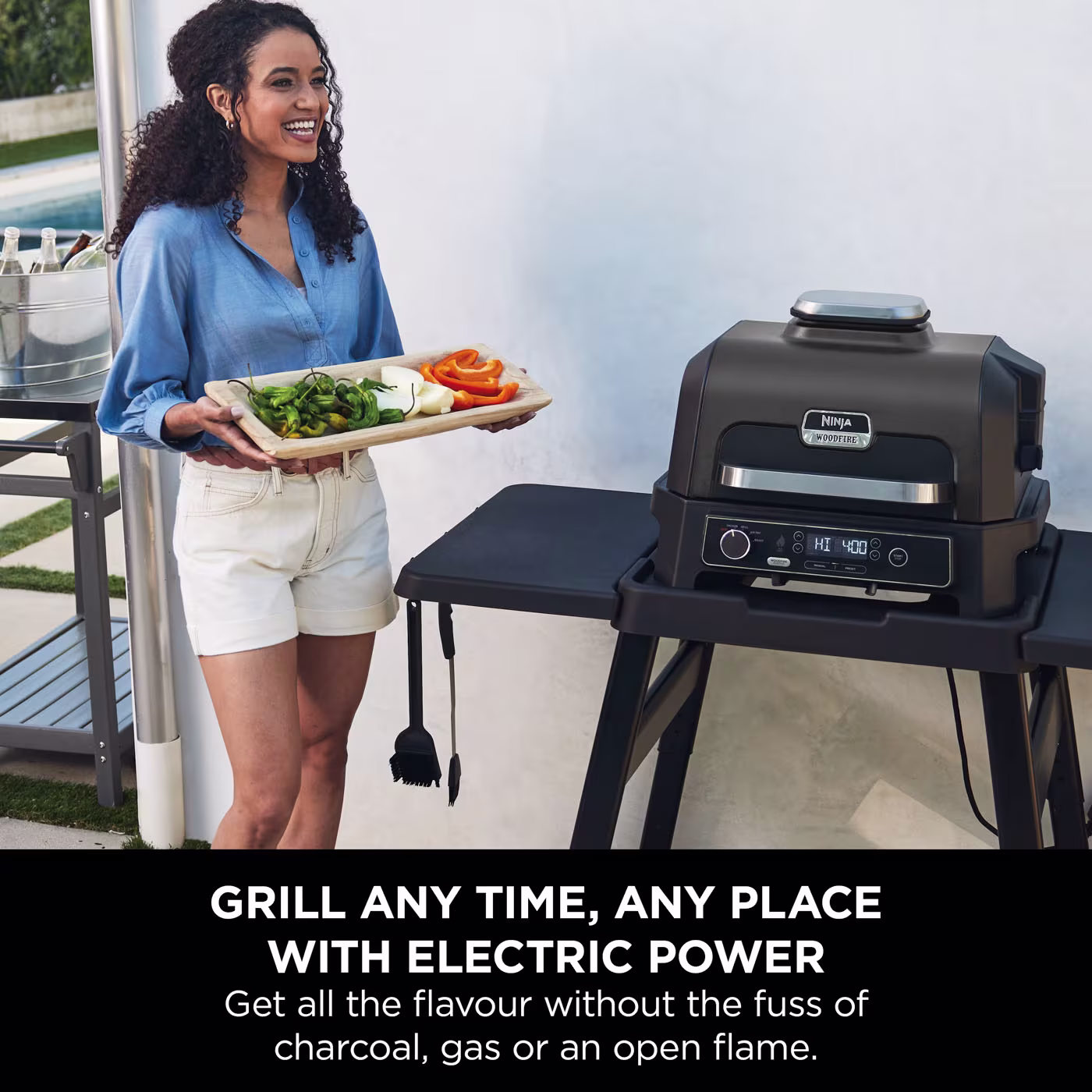 Ninja Woodfire Pro XL Electric BBQ Grill & Smoker OG850UK