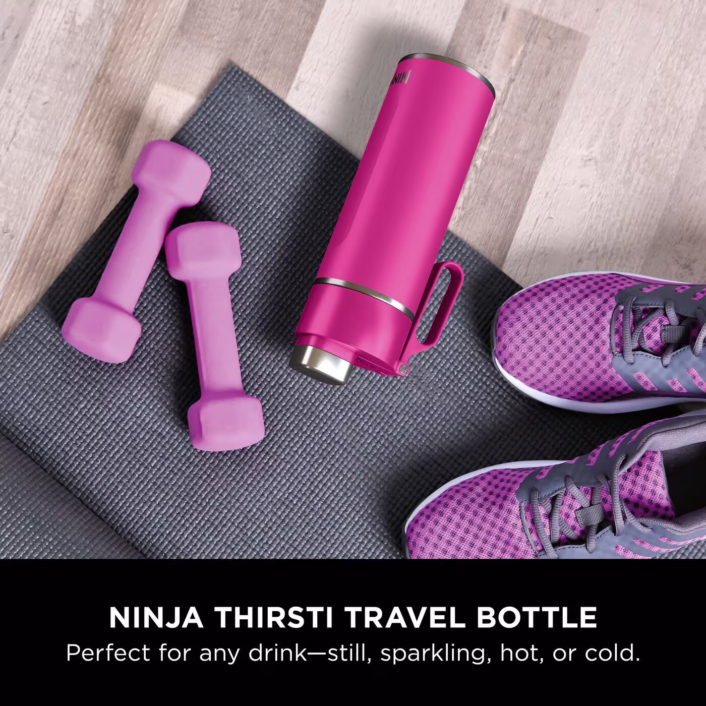 Ninja Thirsti 530 ml Travel Bottle – Hot Pink DW1801EUUKBP
