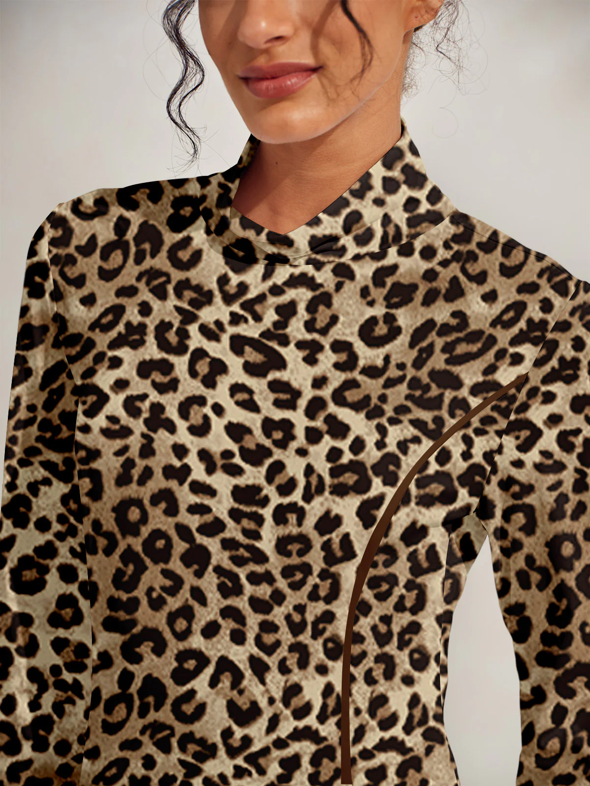 Wildlife Party Long Sleeve Ruffle 36.5 Inch Dress