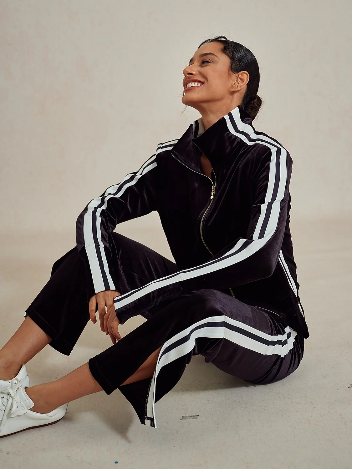 UltraSoft Velvet Long Sleeve Full Zip Jacket