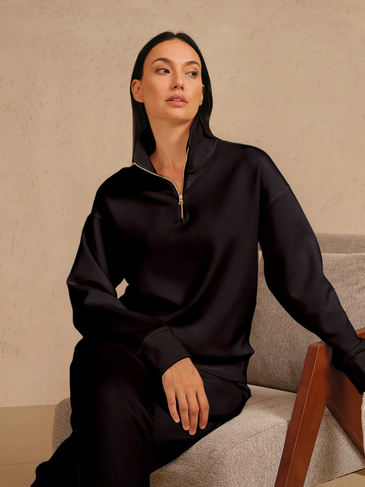 UltraSoft Long Sleeve Quarterzip Sweatshirt