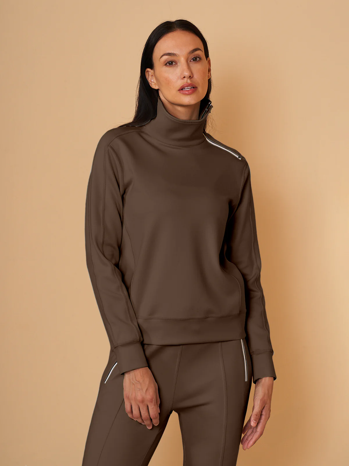 More Than Basic Irregular Collar Golf Sweatshirt
