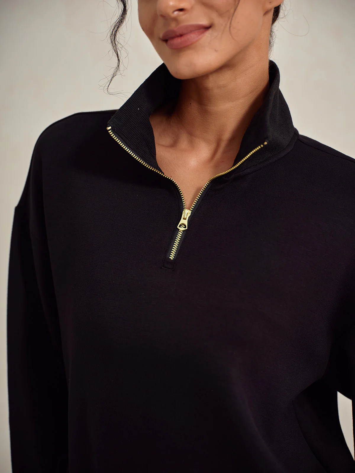 UltraSoft Long Sleeve Quarterzip Sweatshirt