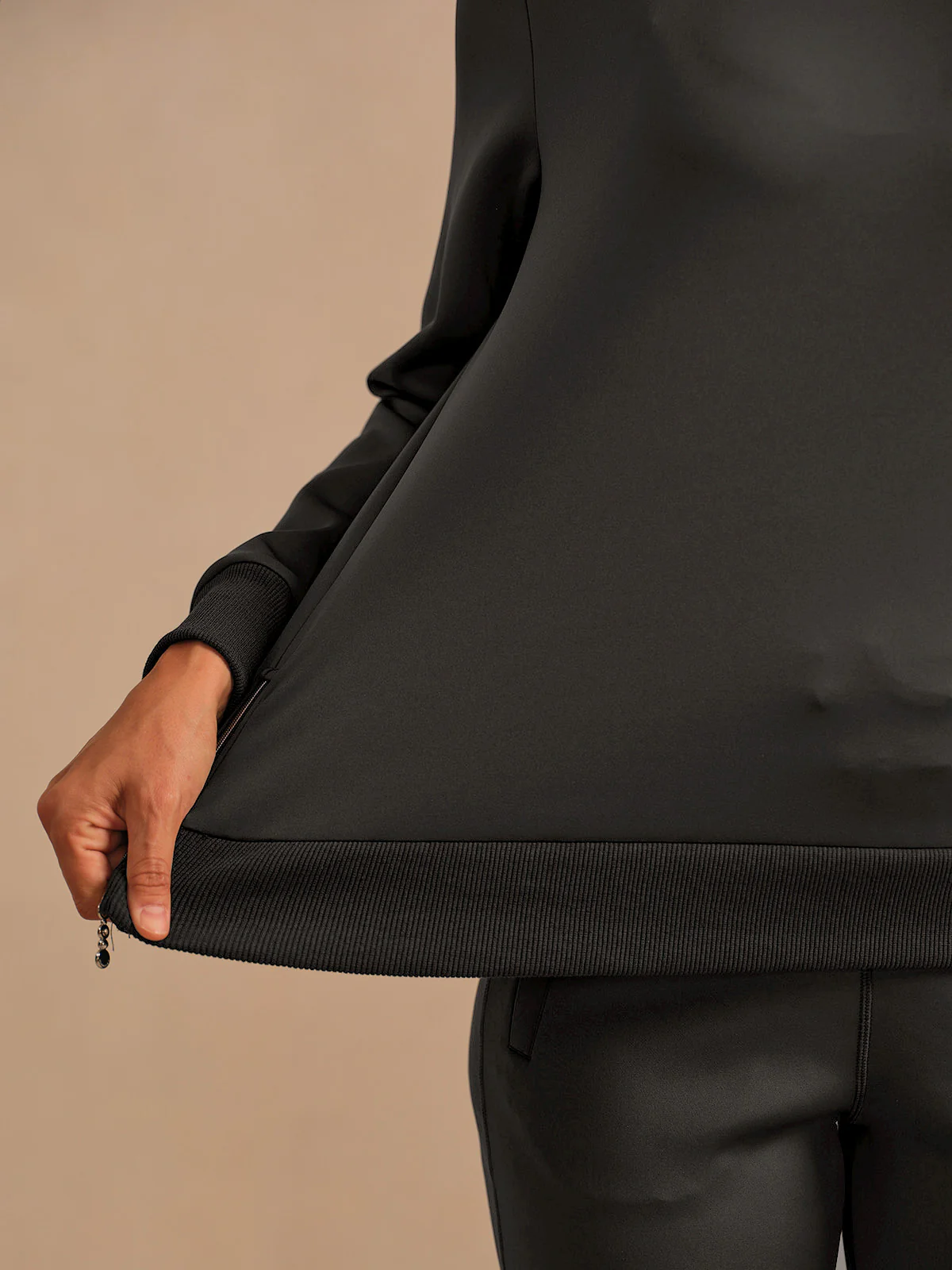 More Than Basic Asymmetrical Collar Golf Sweatshirt