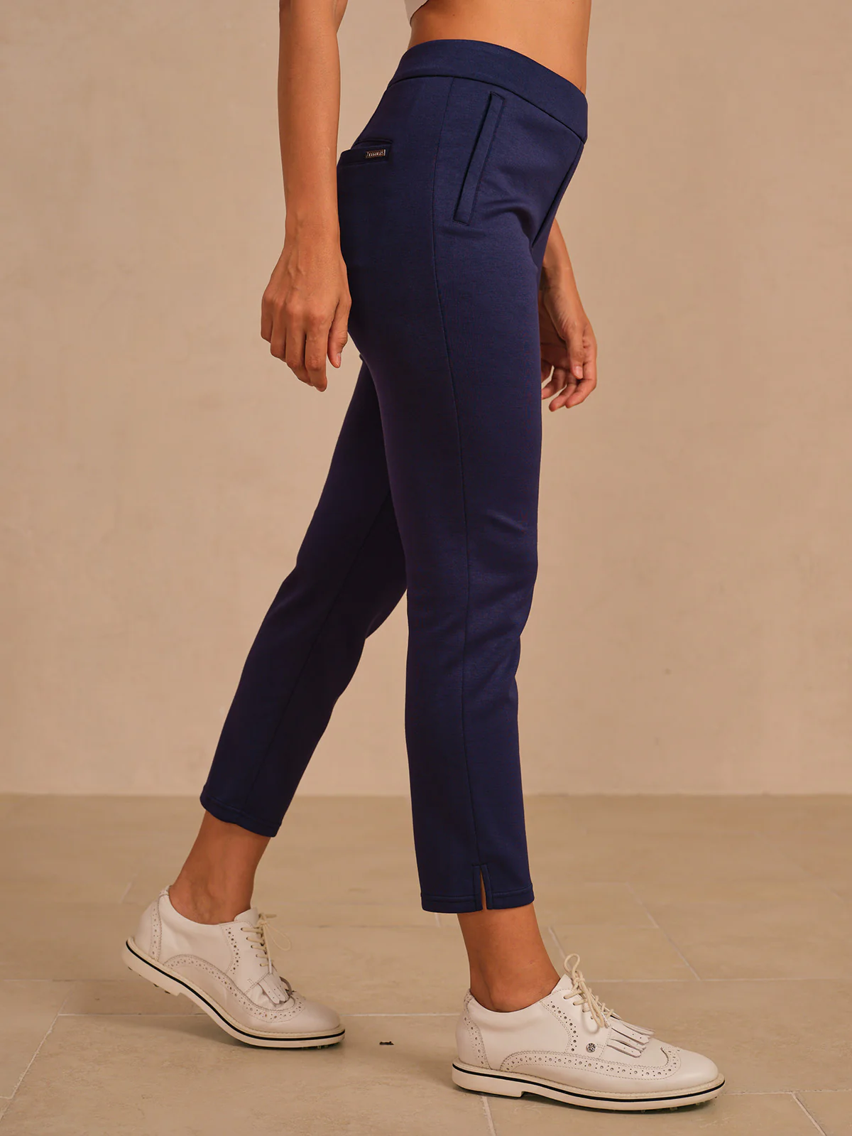 More Than Basic Stretch Zipper Pocket Ankle Pants
