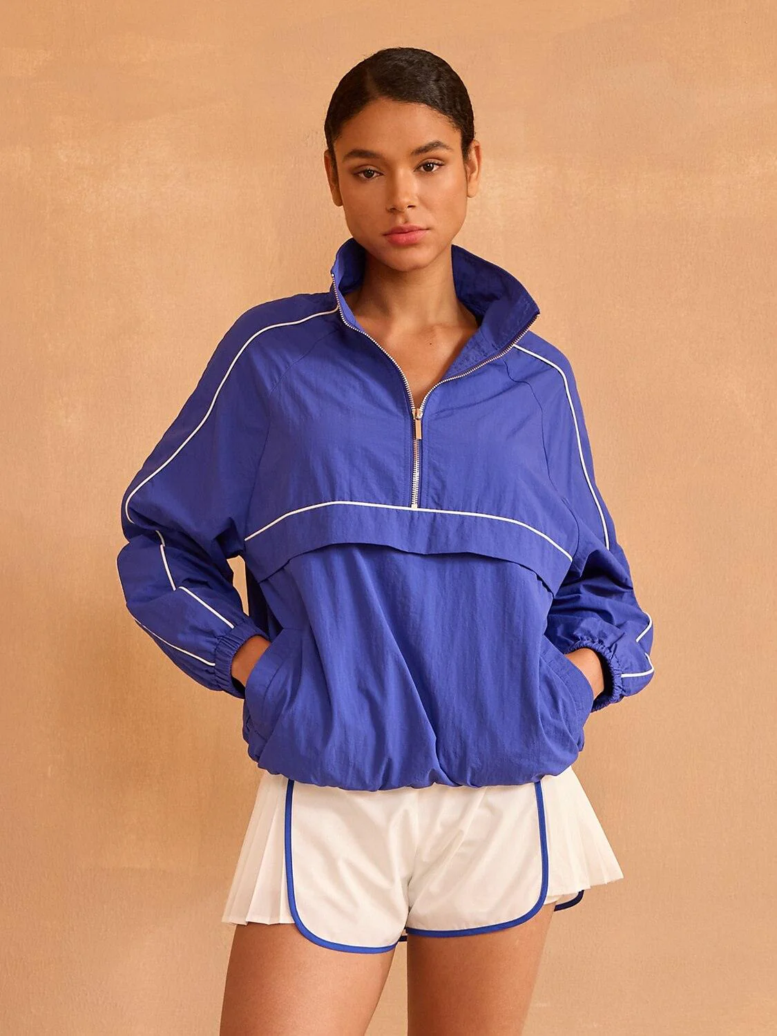 More Than Basic Long Sleeve Trimmed Pocket Sweatshirt