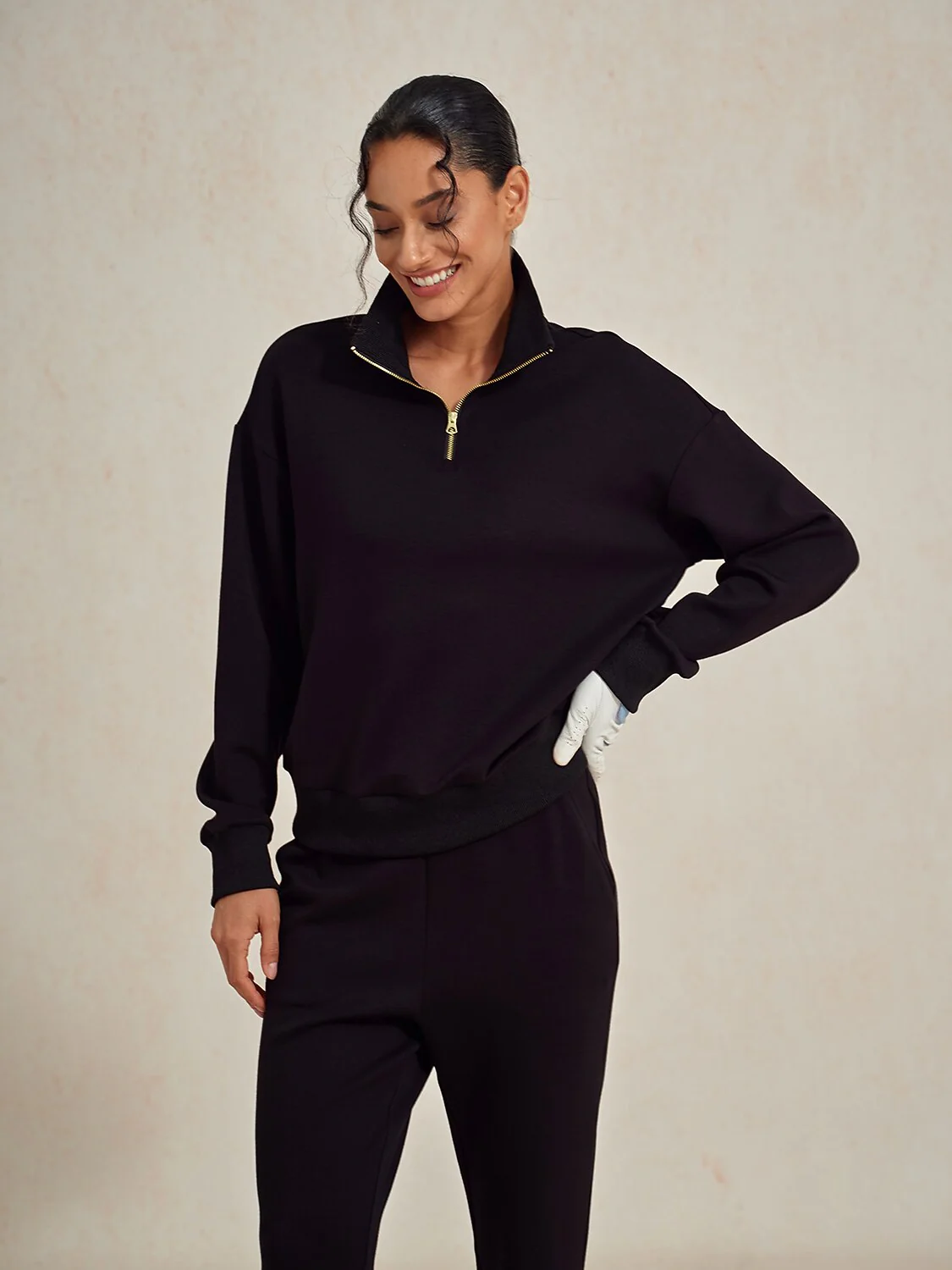UltraSoft Long Sleeve Quarterzip Sweatshirt